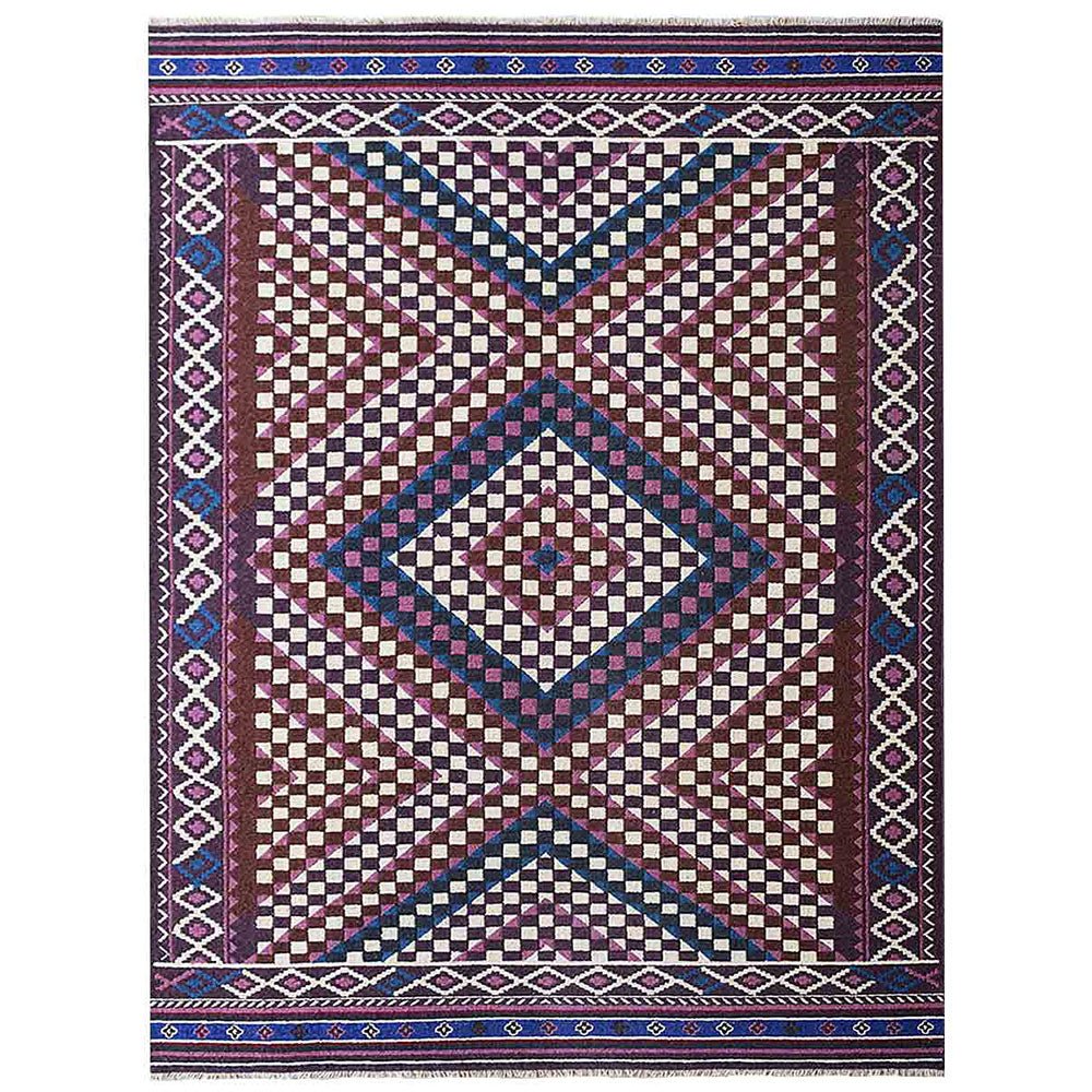 Hand Knotted Sumak Wool Area Rug Oriental Multicolor - BBH HOMES LLC