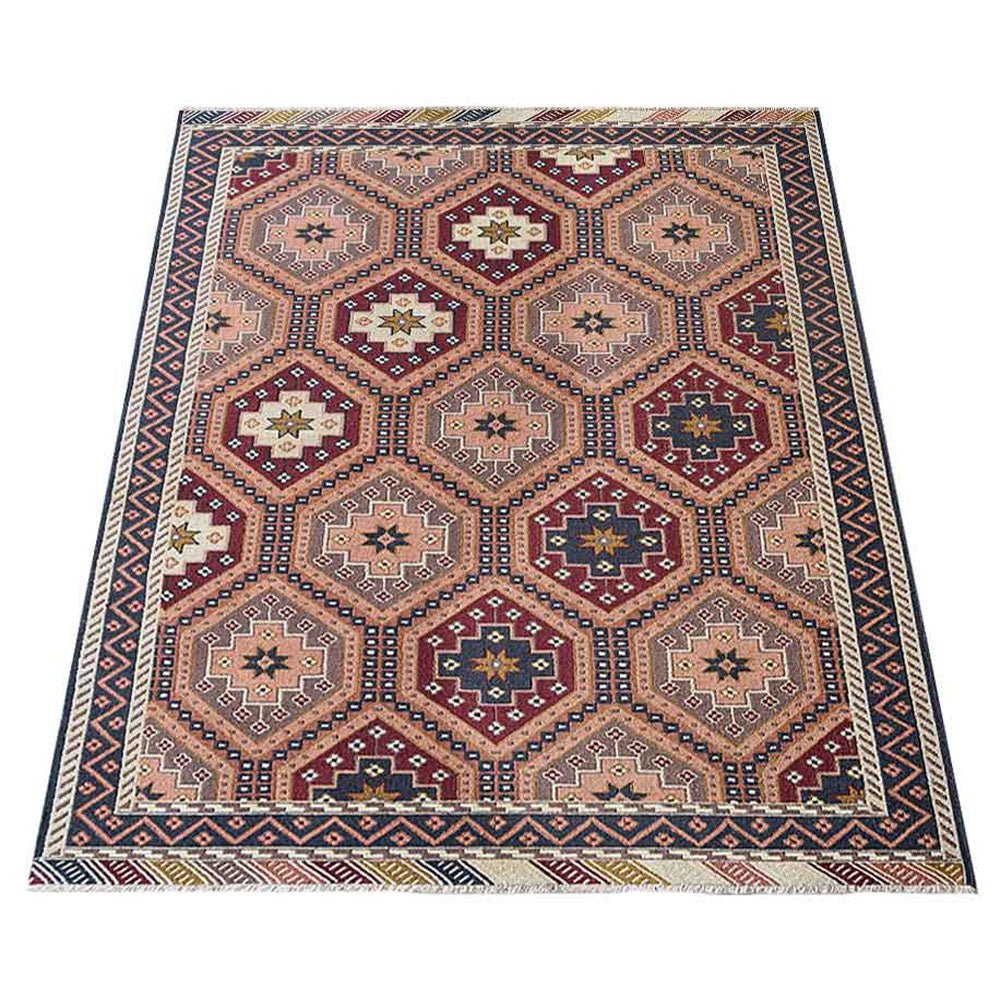 Hand Knotted Sumak Wool Area Rug Oriental Multicolor - BBH HOMES LLC