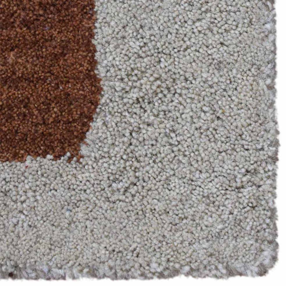 Hand Tufted Wool Area Rug Contemporary Cream - BBH HOMES LLC