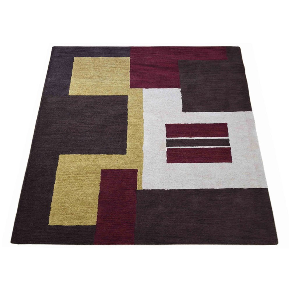 Hand Tufted Wool Area Rug Contemporary Multicolor - BBH HOMES LLC