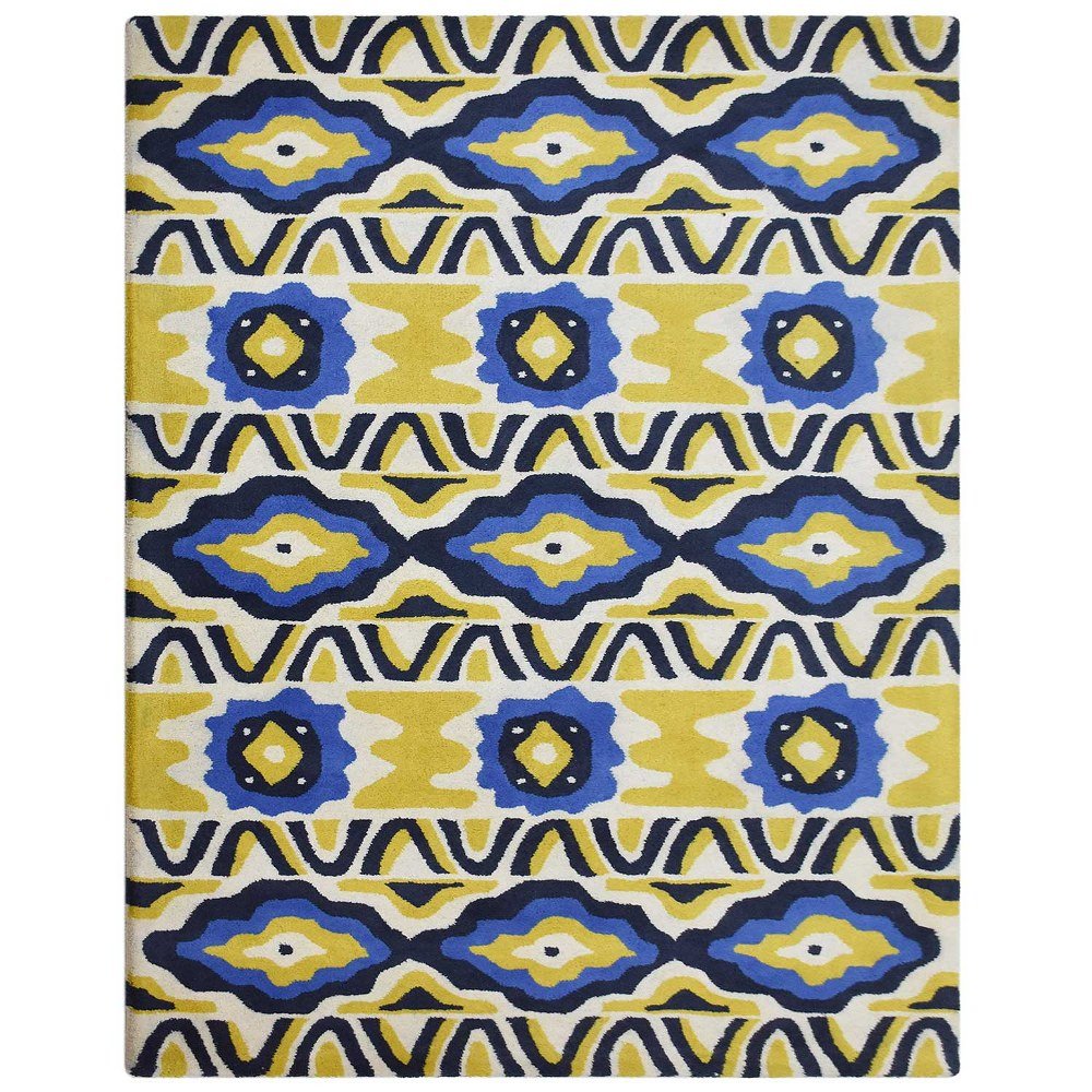 Hand Tufted Wool Area Rug Contemporary Multicolor - BBH HOMES LLC