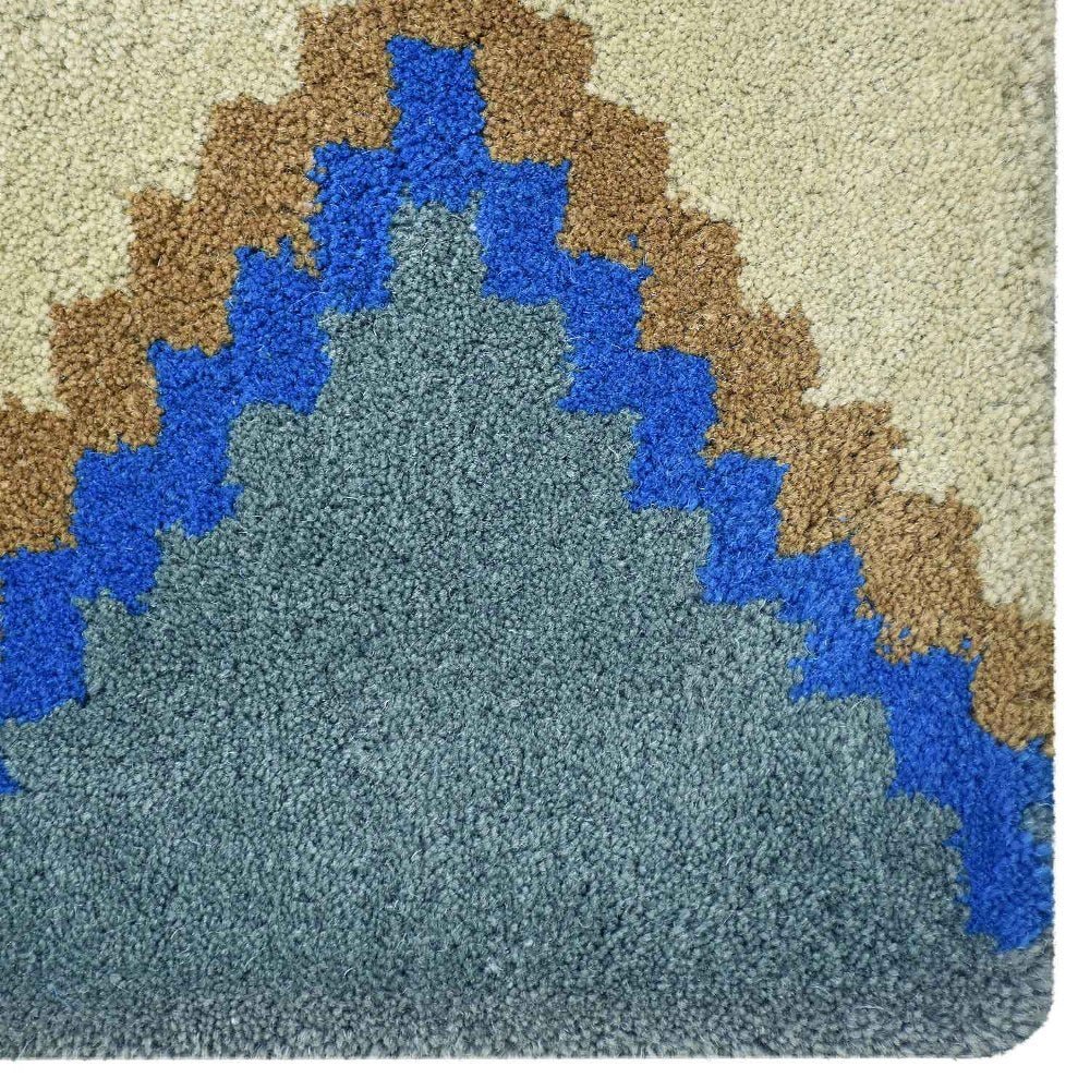 Hand Tufted Wool Area Rug Geometric Multicolor - BBH HOMES LLC