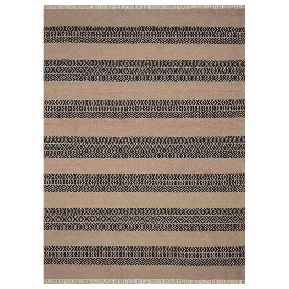 Hand Woven Flat Weave Kilim Wool Area Rug Contemporary Multicolor - BBH HOMES LLC