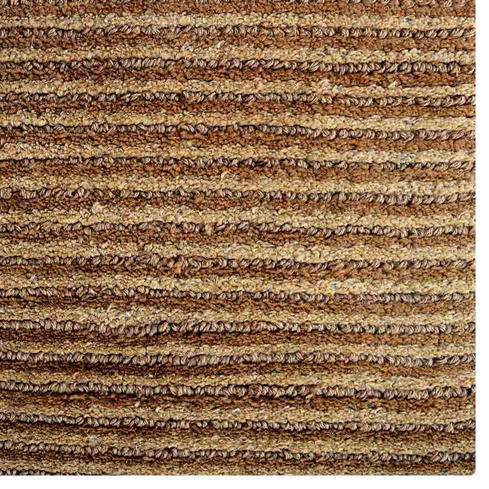 Hand Woven Jute Eco - friendly Area Rug Contemporary Beige - BBH HOMES LLC