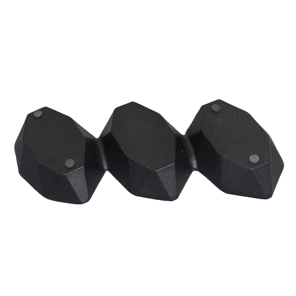 Handmade Aluminum Eco - friendly Geometric Black Set Of One Tea Light Candle Holder - BBH HOMES LLC