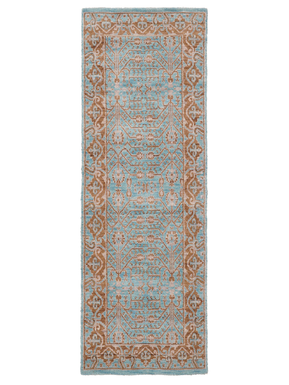 Blue Mirage Hand Knotted Oriental Wool Area Rug