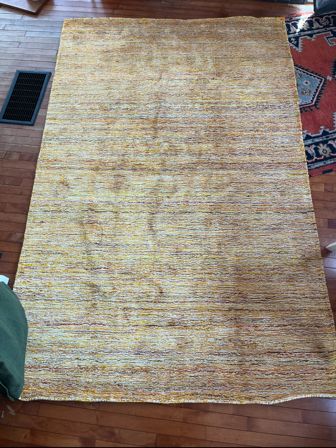 Dual Tone Hand Knotted Wool & Silk Rug