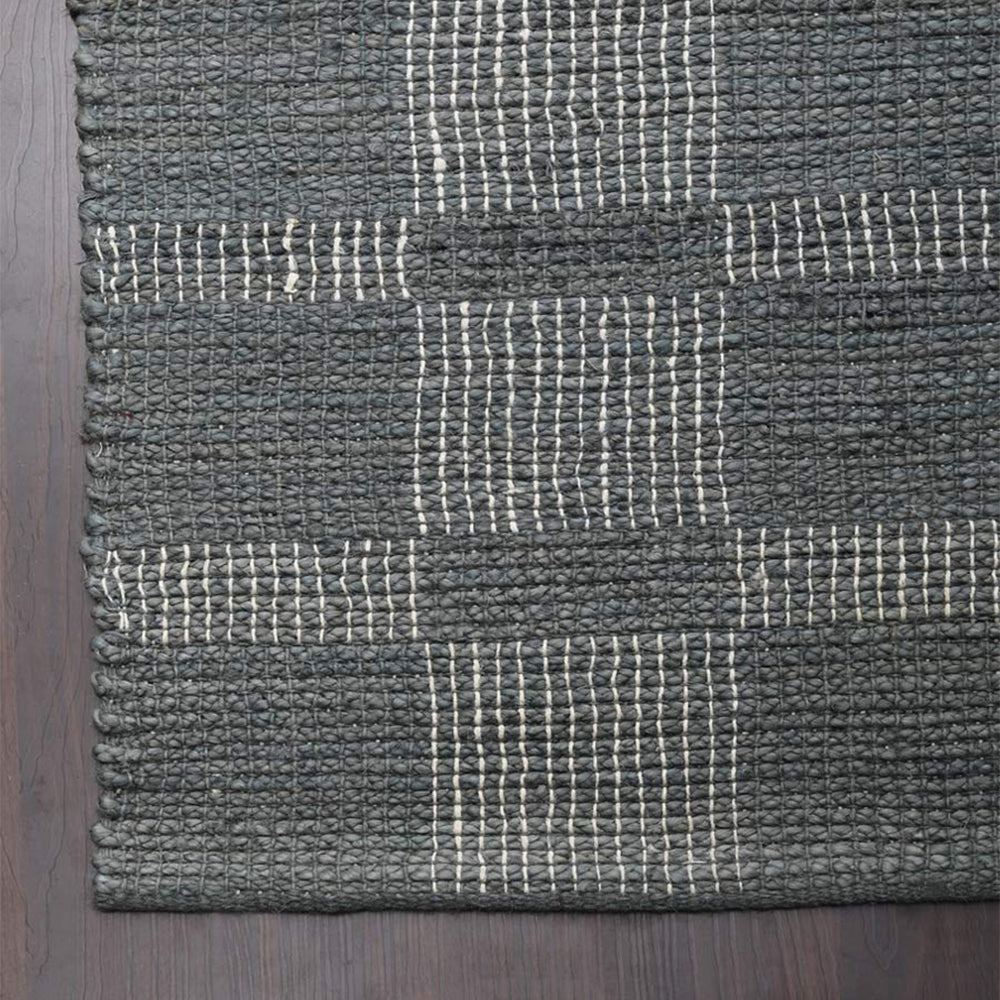 Gridlock Hand Woven Washable Jute Rug