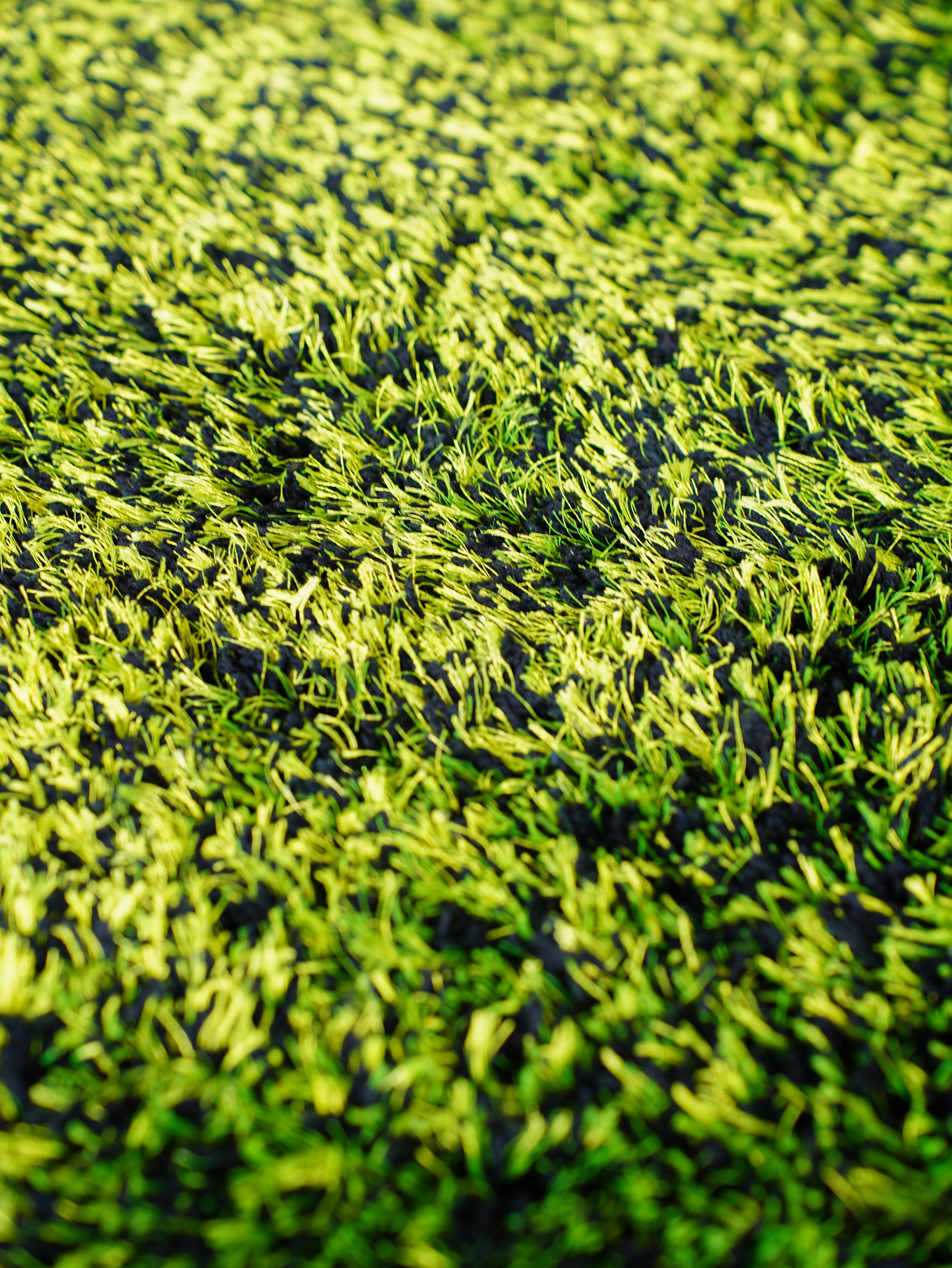 Solid Green Shag Polyester Area Rug