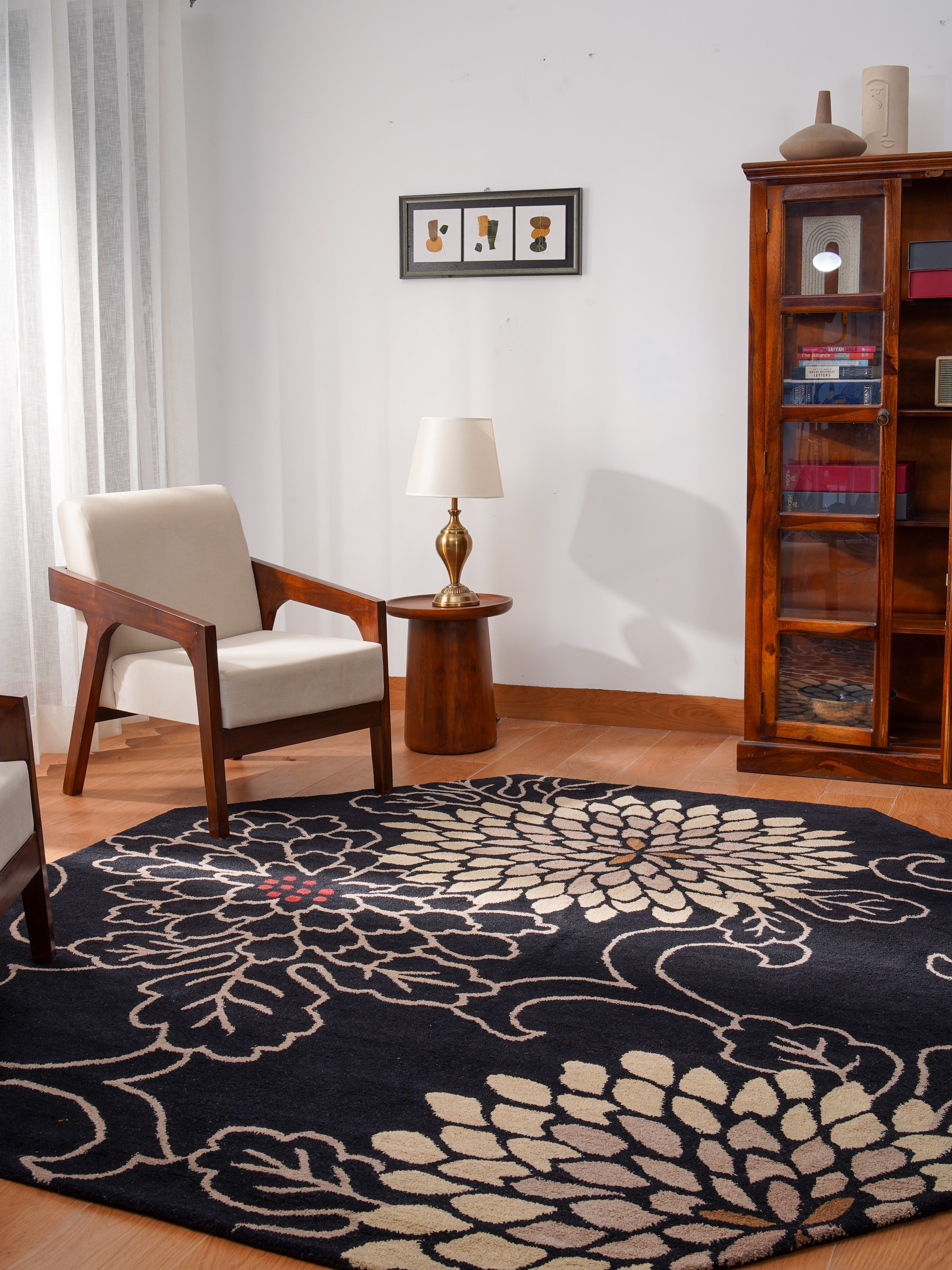 Zahira Hand Tufted Oriental Area Rug