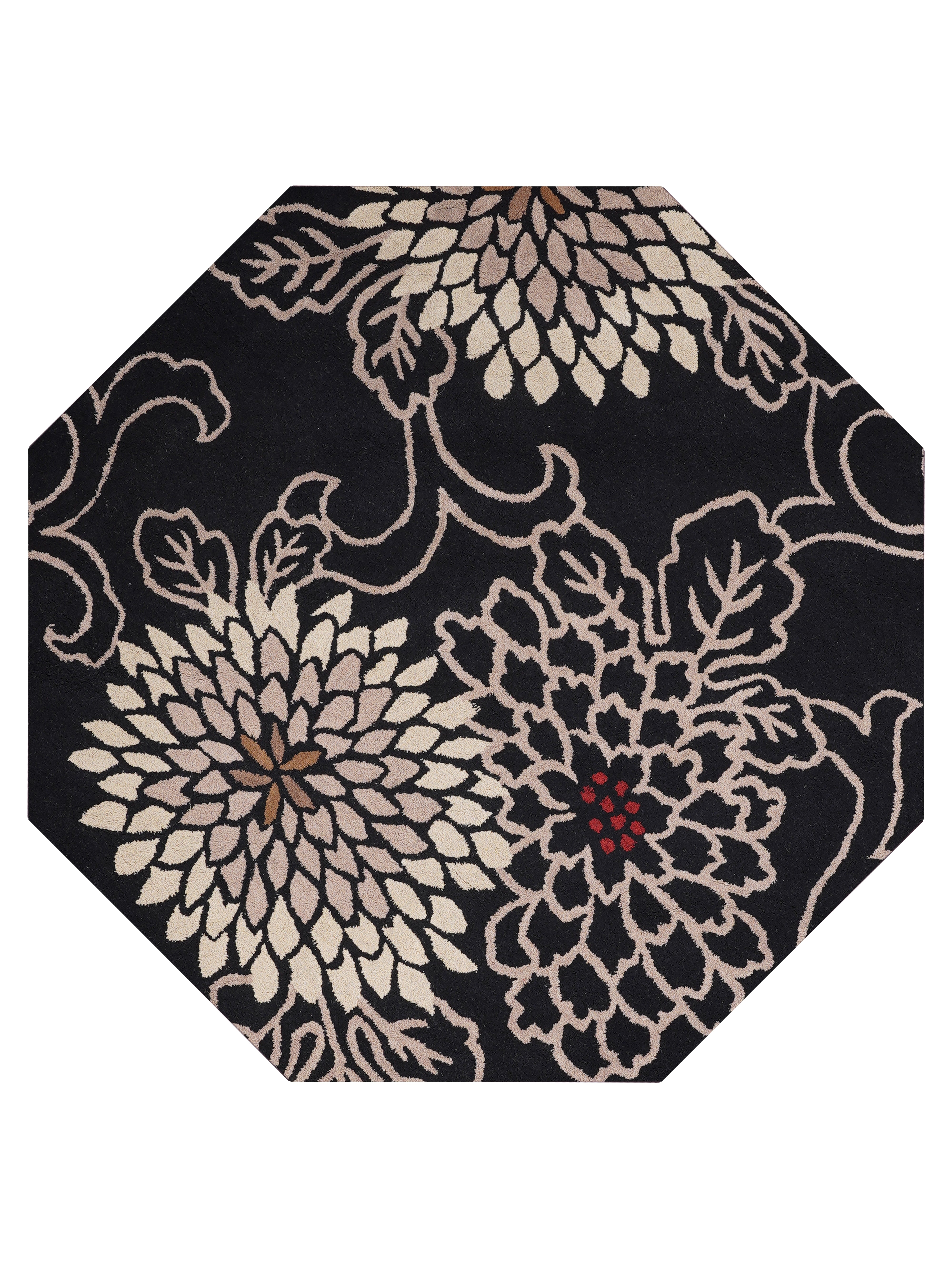 Zahira Hand Tufted Oriental Area Rug