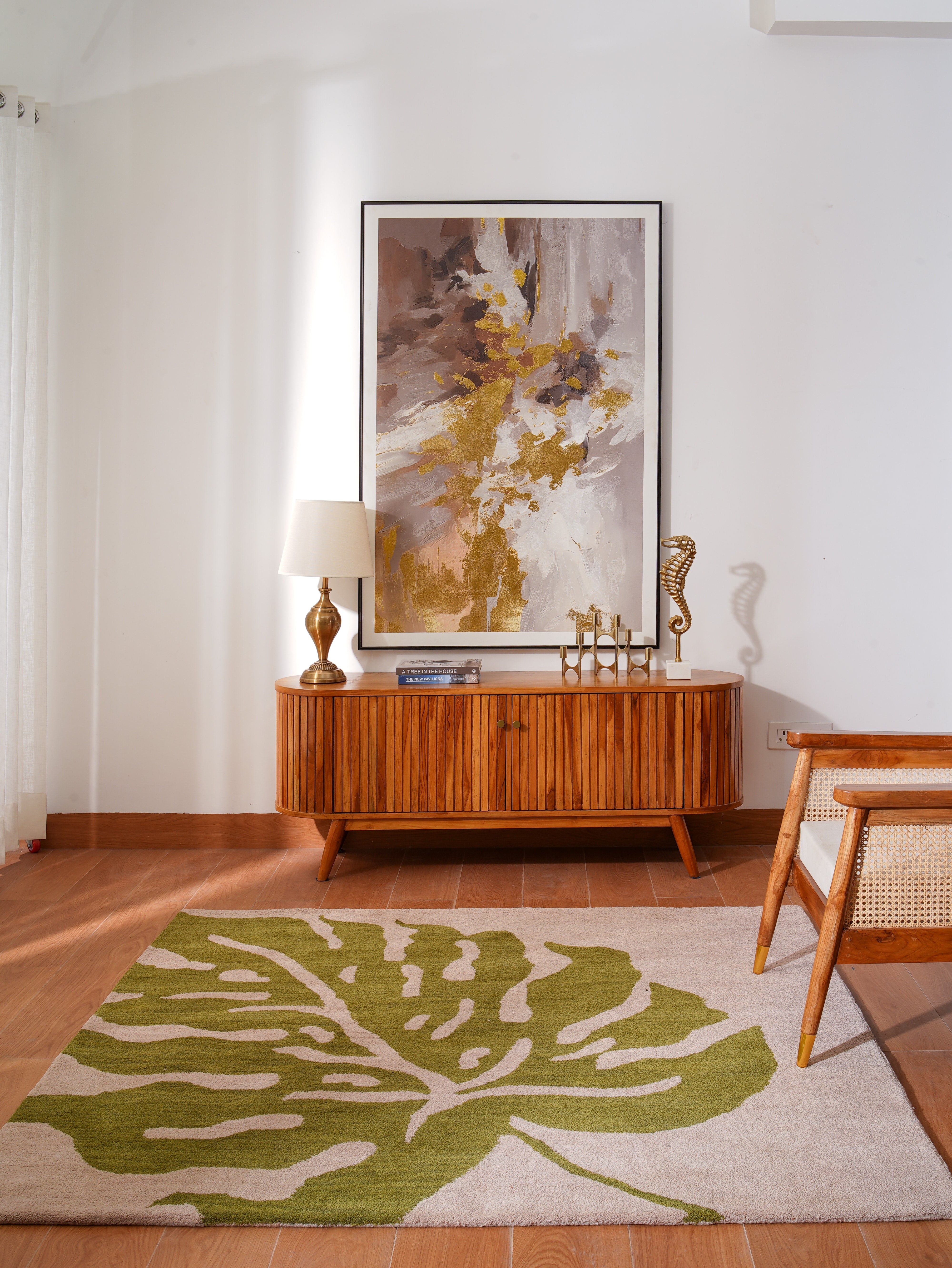 Sarin Hand Tufted Wool Area Rug