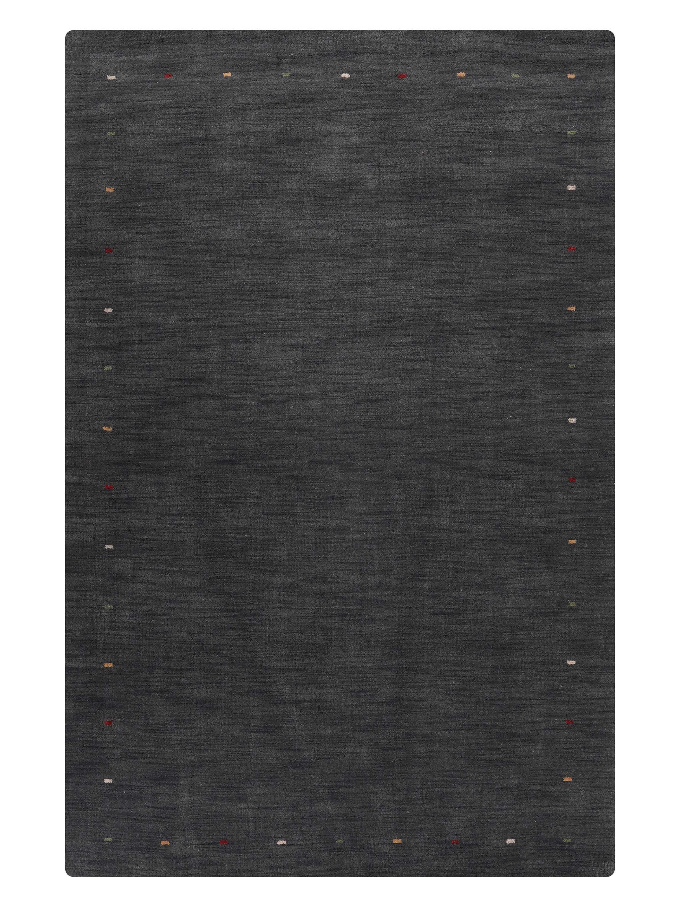 Hand Knotted newest Gabbeh Silk Area Rug Solid Light Charcoal BBH Homes BBLS0111