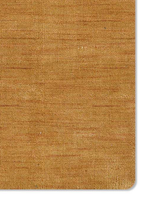 Gold Hand Knotted Wool Rug