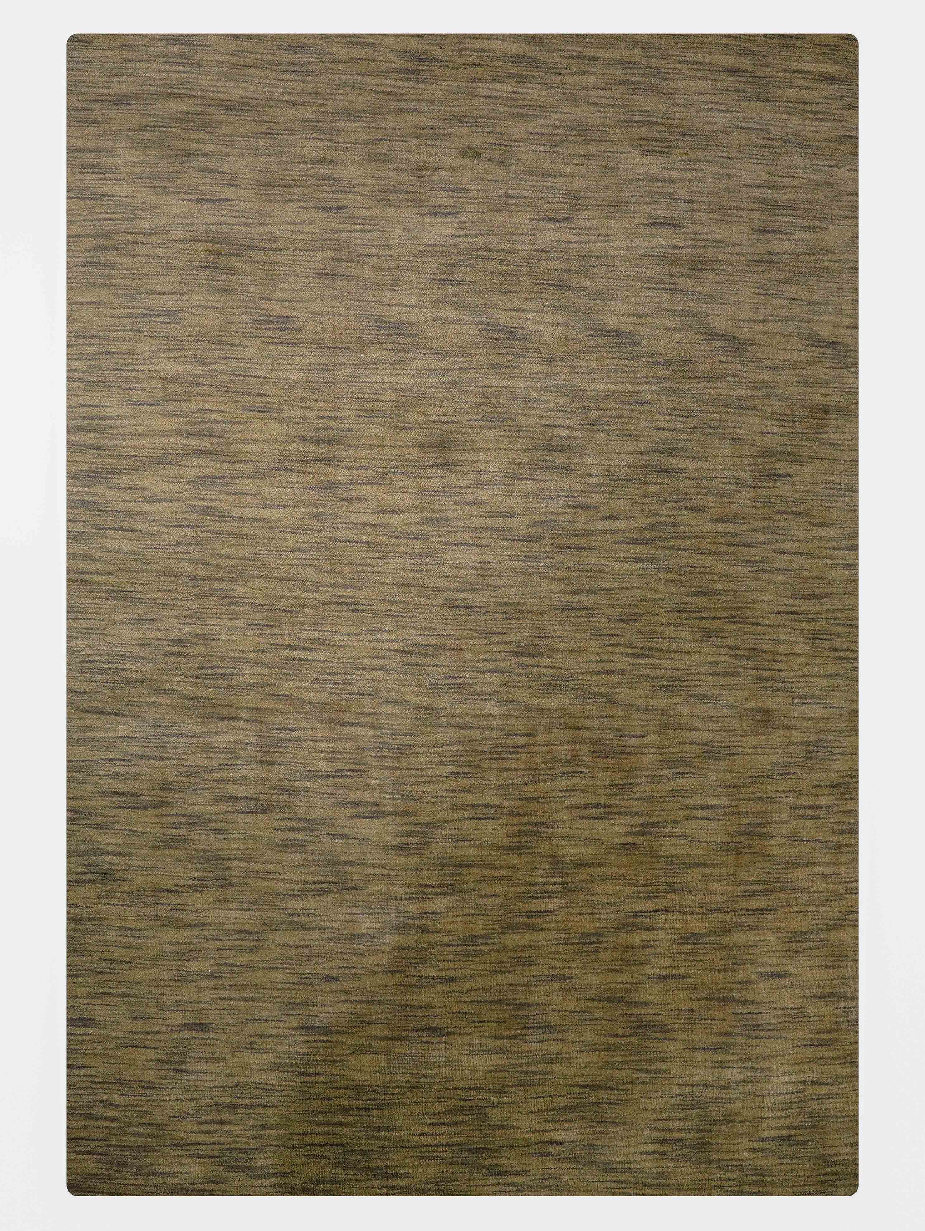 Gold Hand Knotted Wool Rug