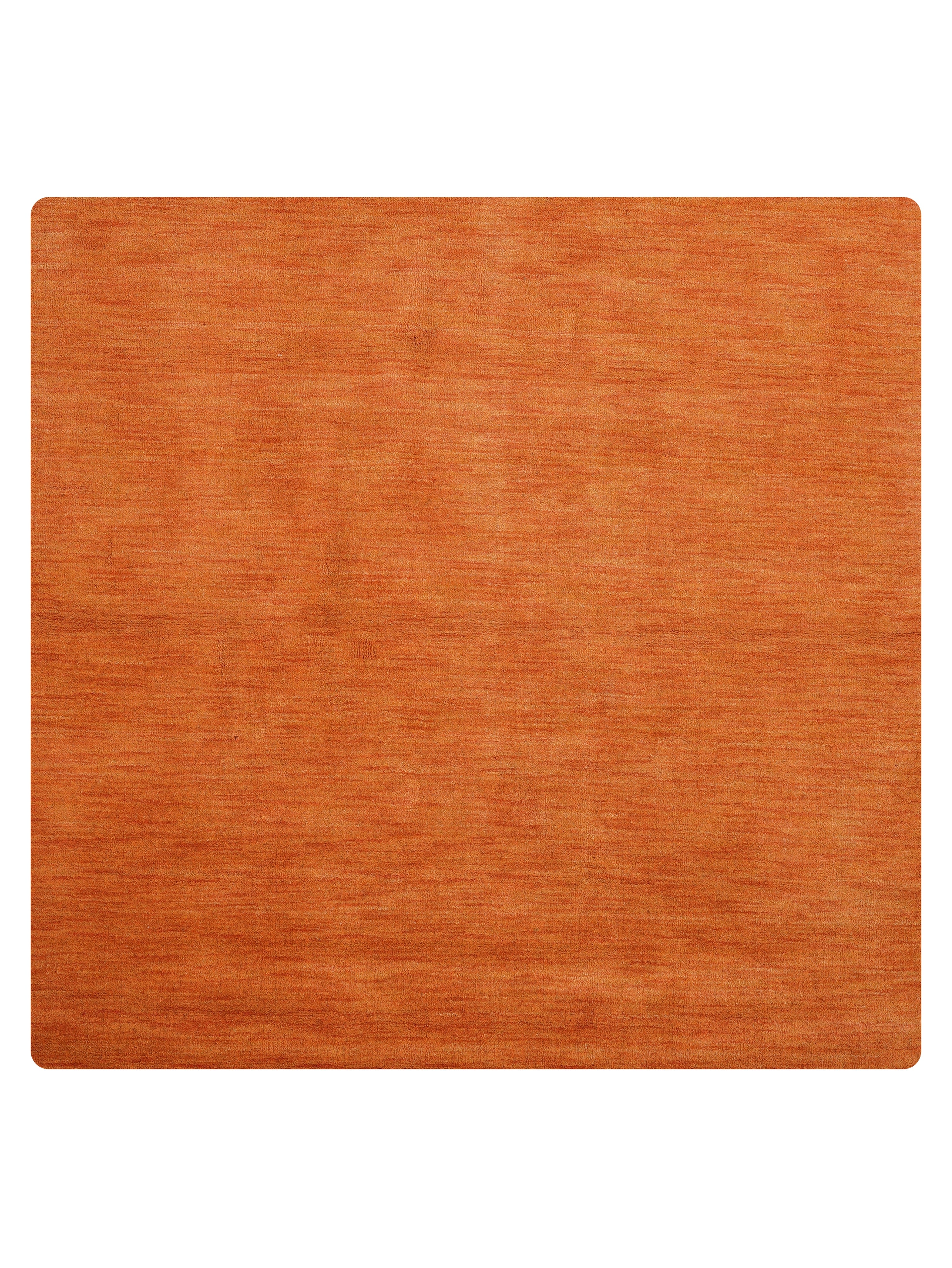 Solid Hand Knotted Wool Rug