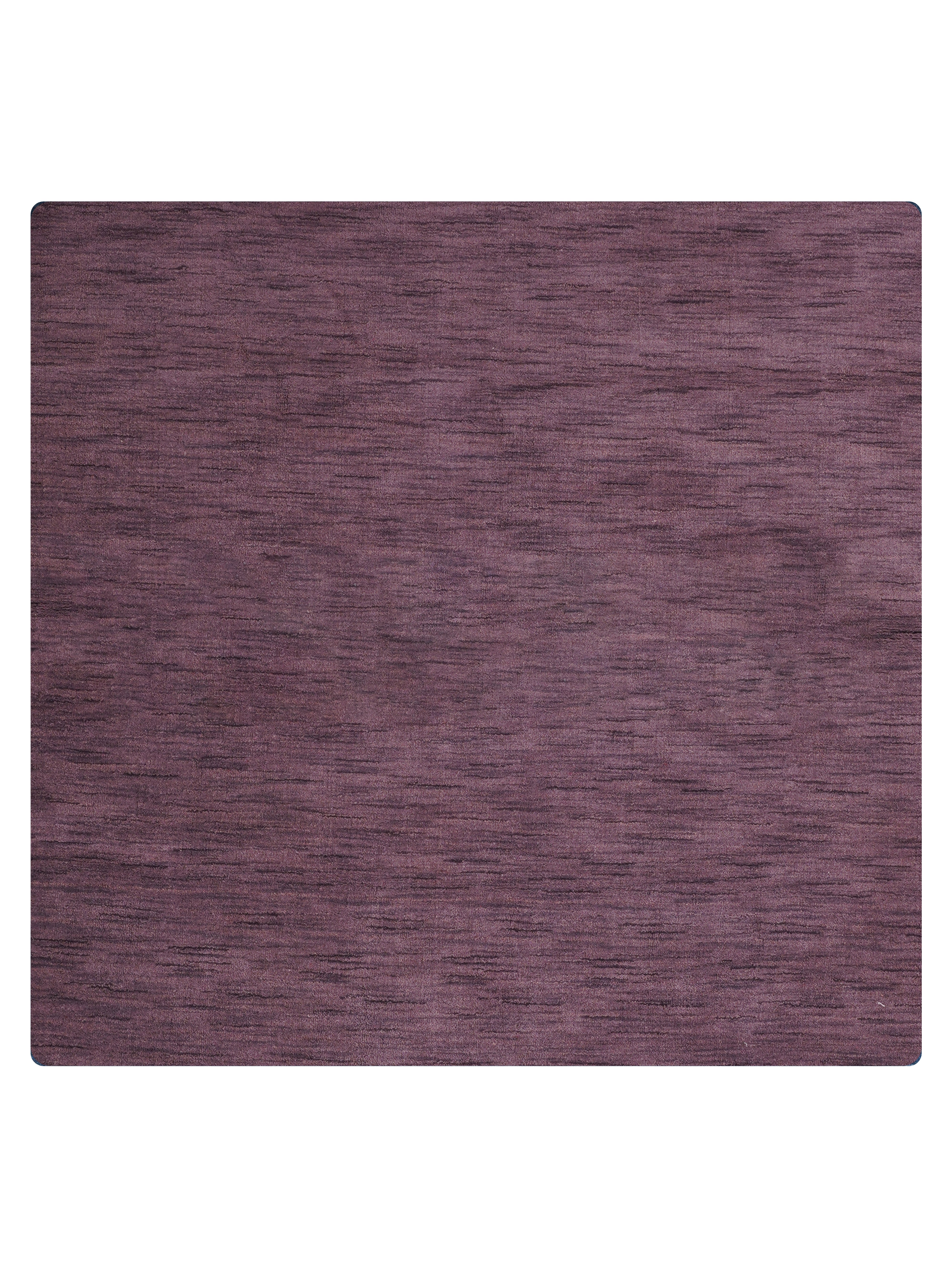 Solid Hand Knotted Wool Rug
