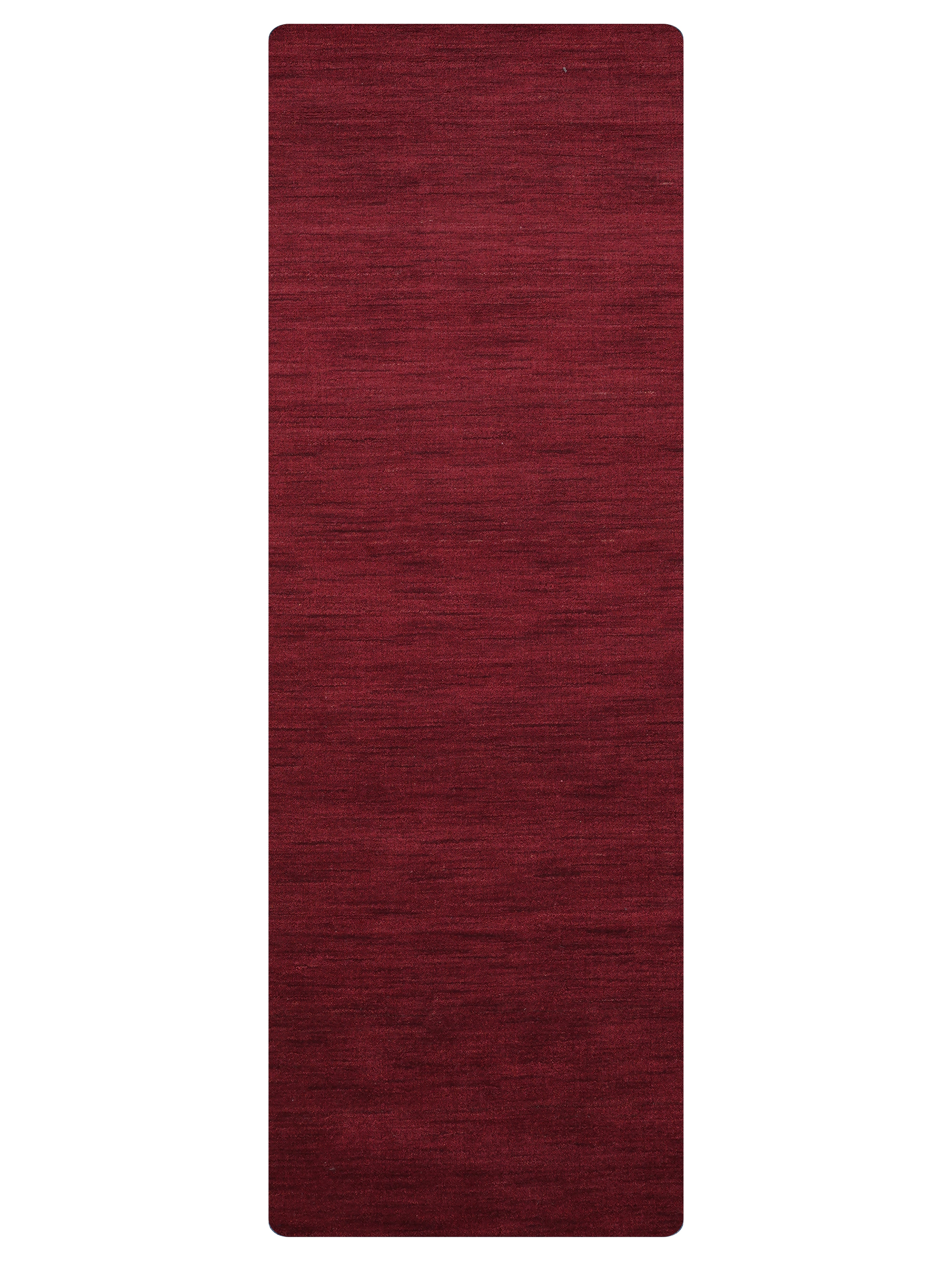 Solid Hand Knotted Wool Rug