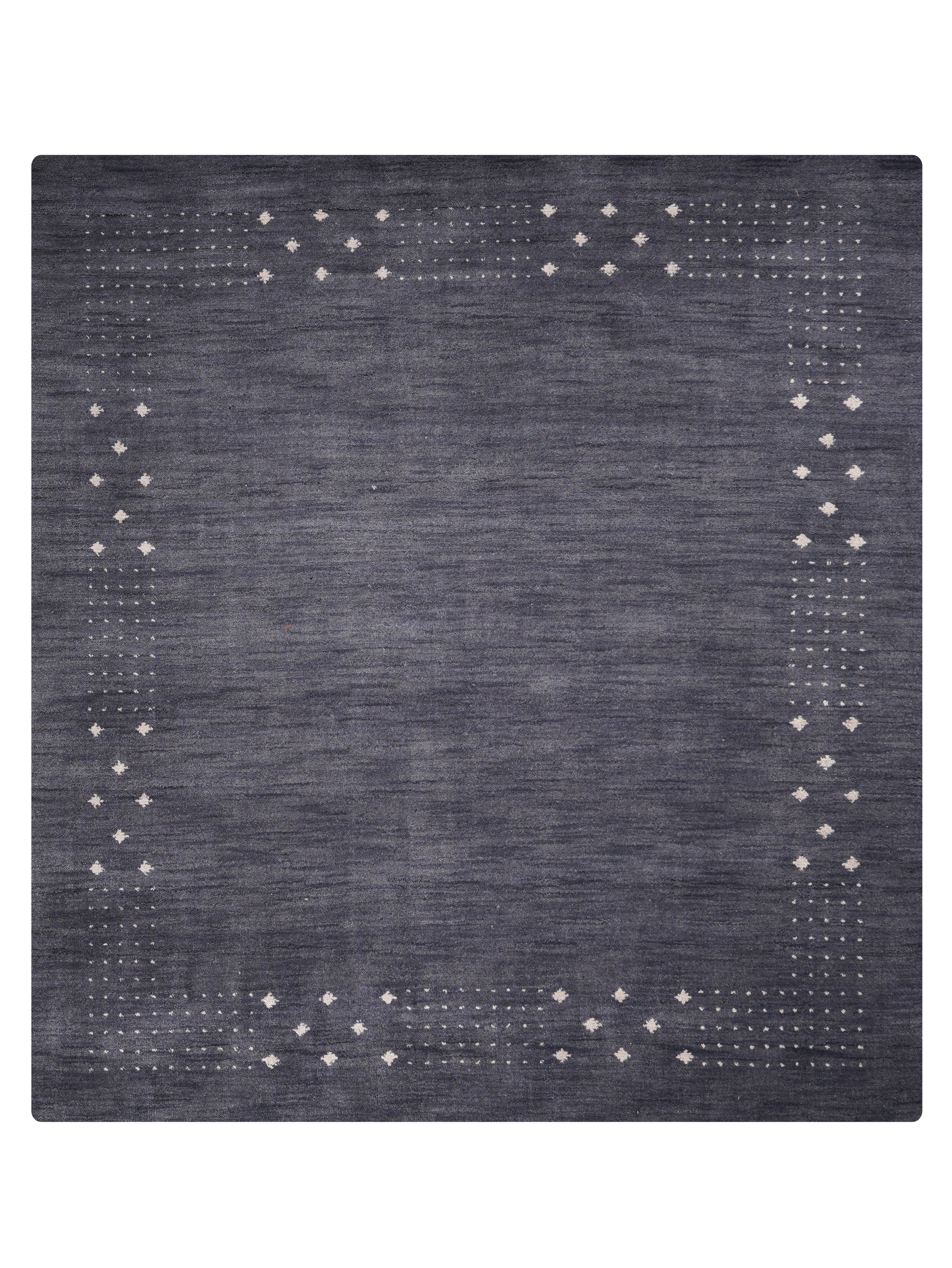Teal Hand Knotted Wool Rug