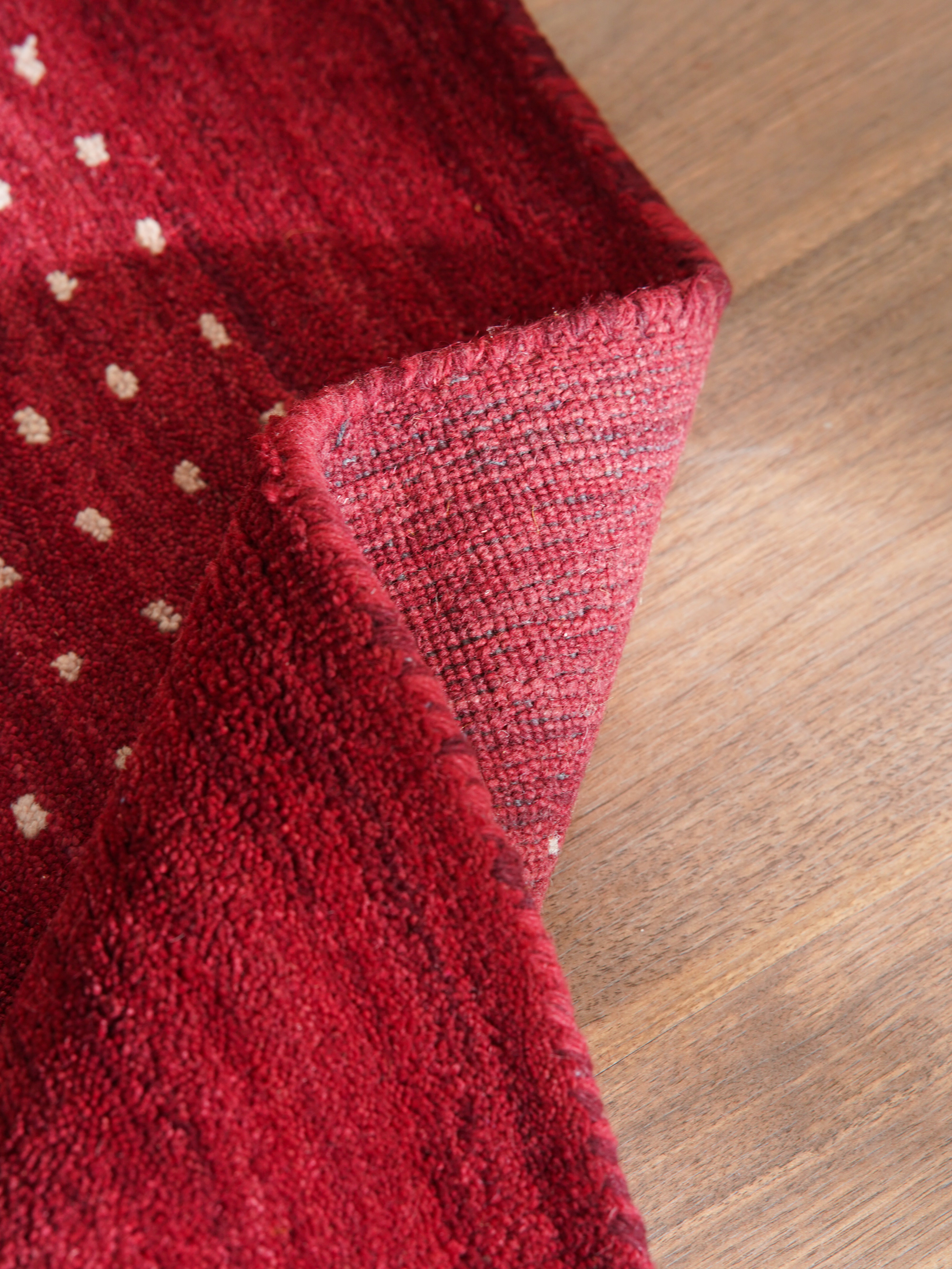 Teal Hand Knotted Wool Rug