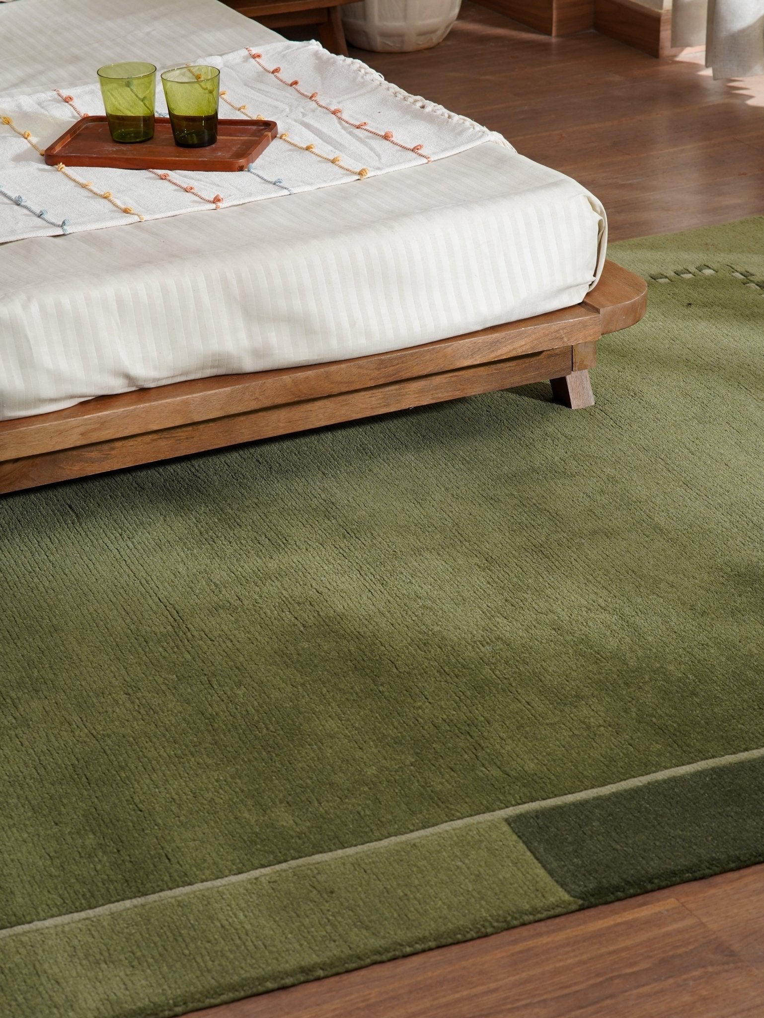 Leon Hand Knotted Tibbati Wool Area Rug - BBH HOMES LLC