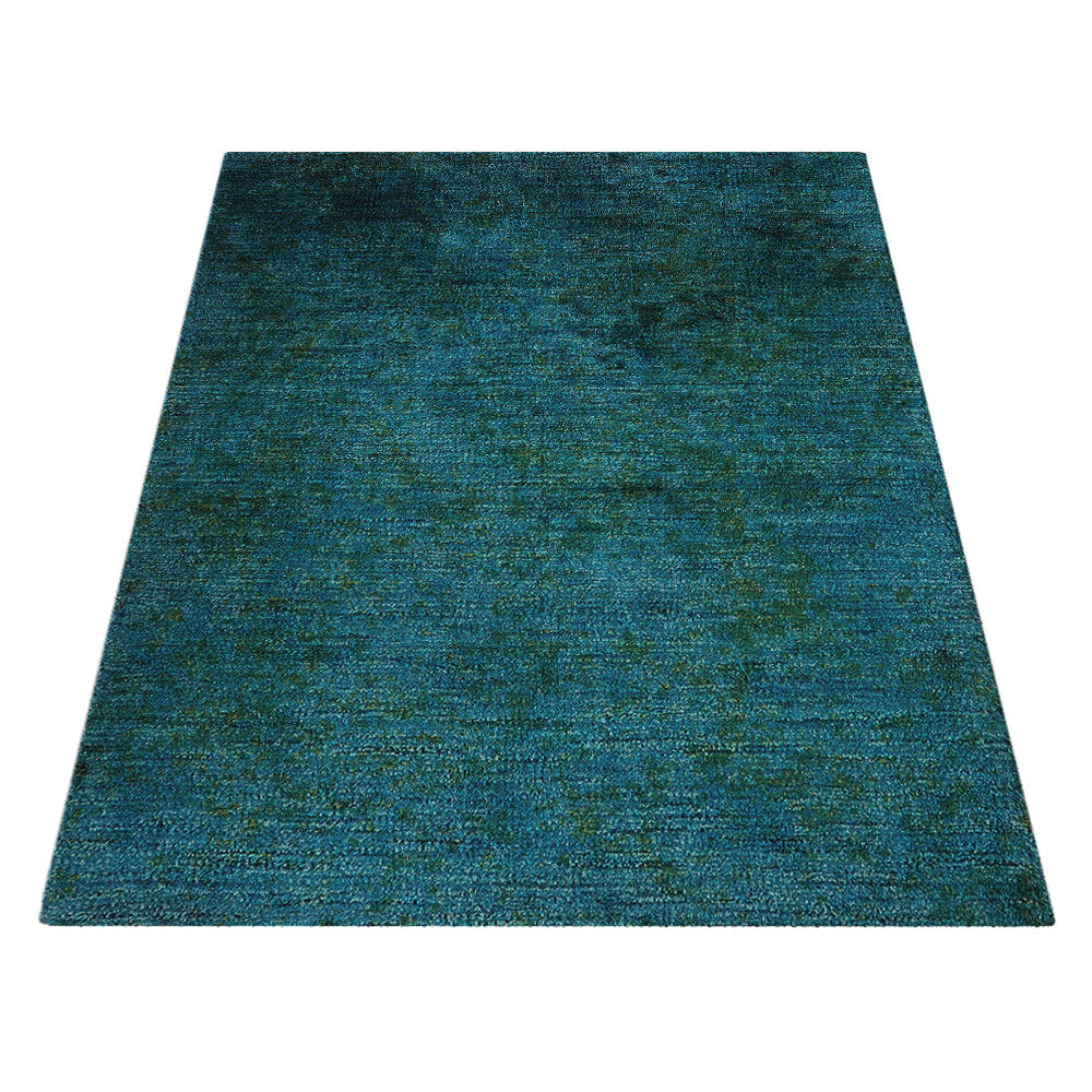 Solid Hand Knotted Recycled Silk Rug