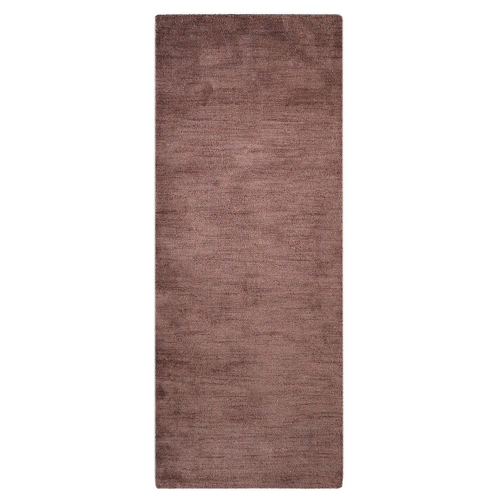 Solid Hand Knotted Recycled Silk Rug