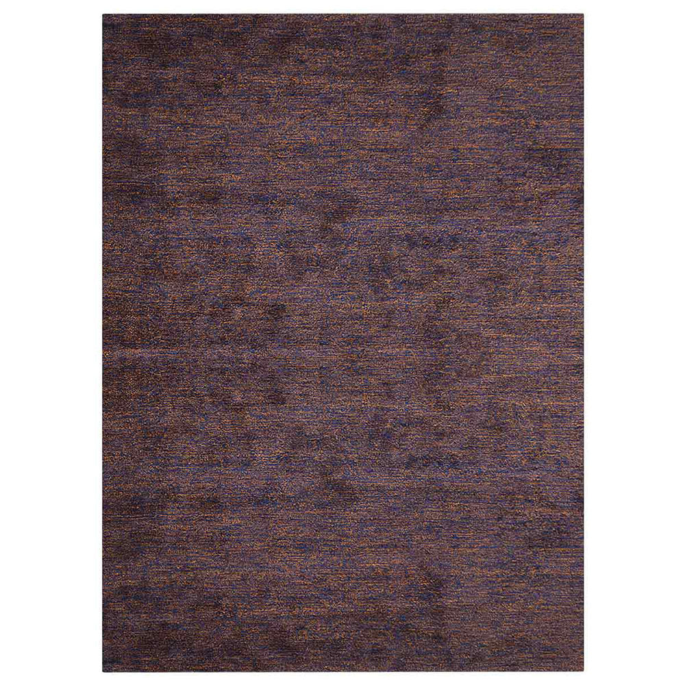 Solid Hand Knotted Recycled Silk Rug