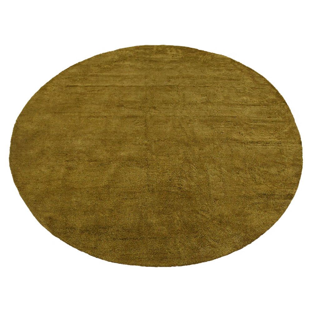 Solid Hand Knotted Silk & Wool Rug