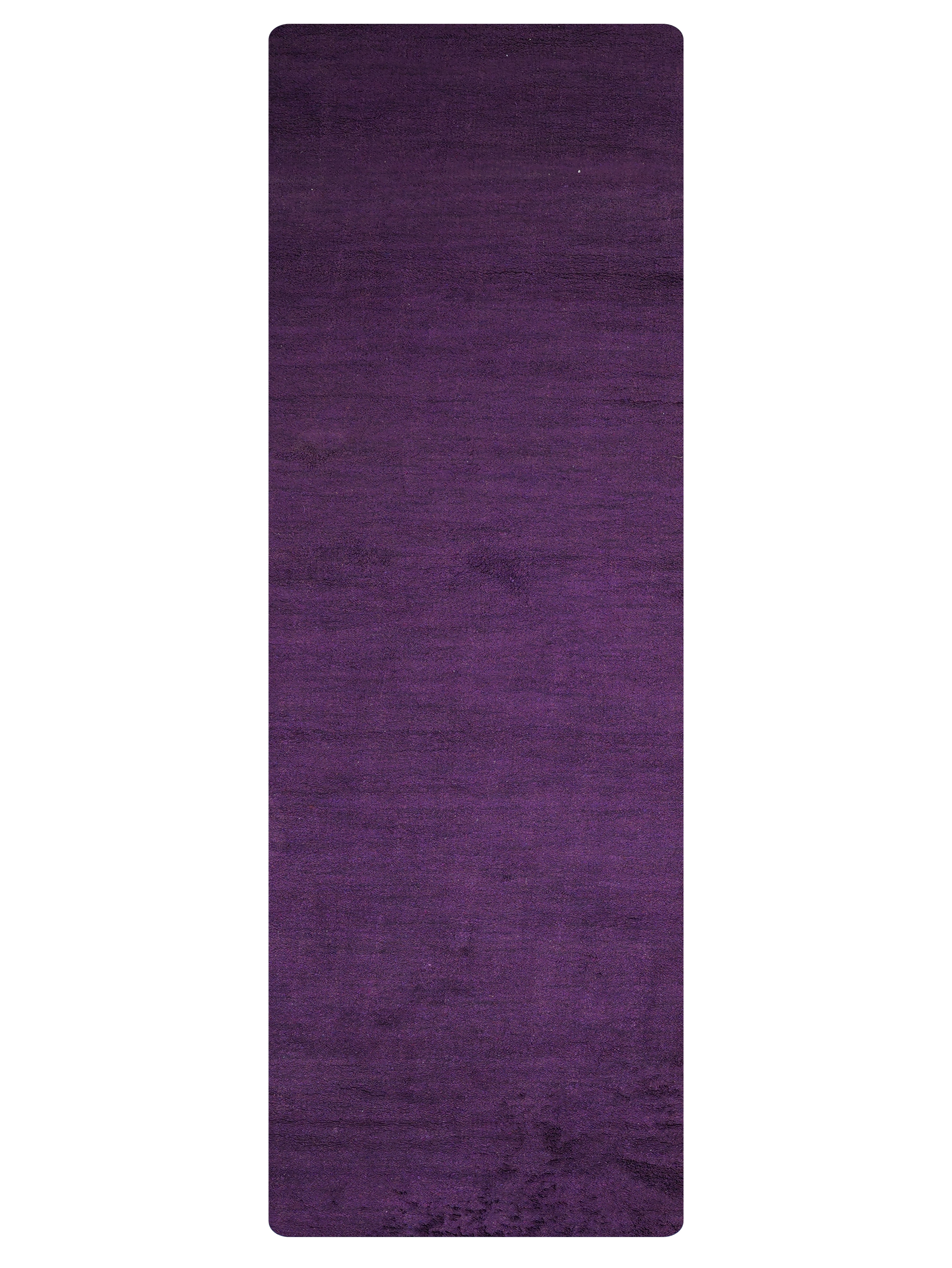 Solid Hand Knotted Silk & Wool Rug