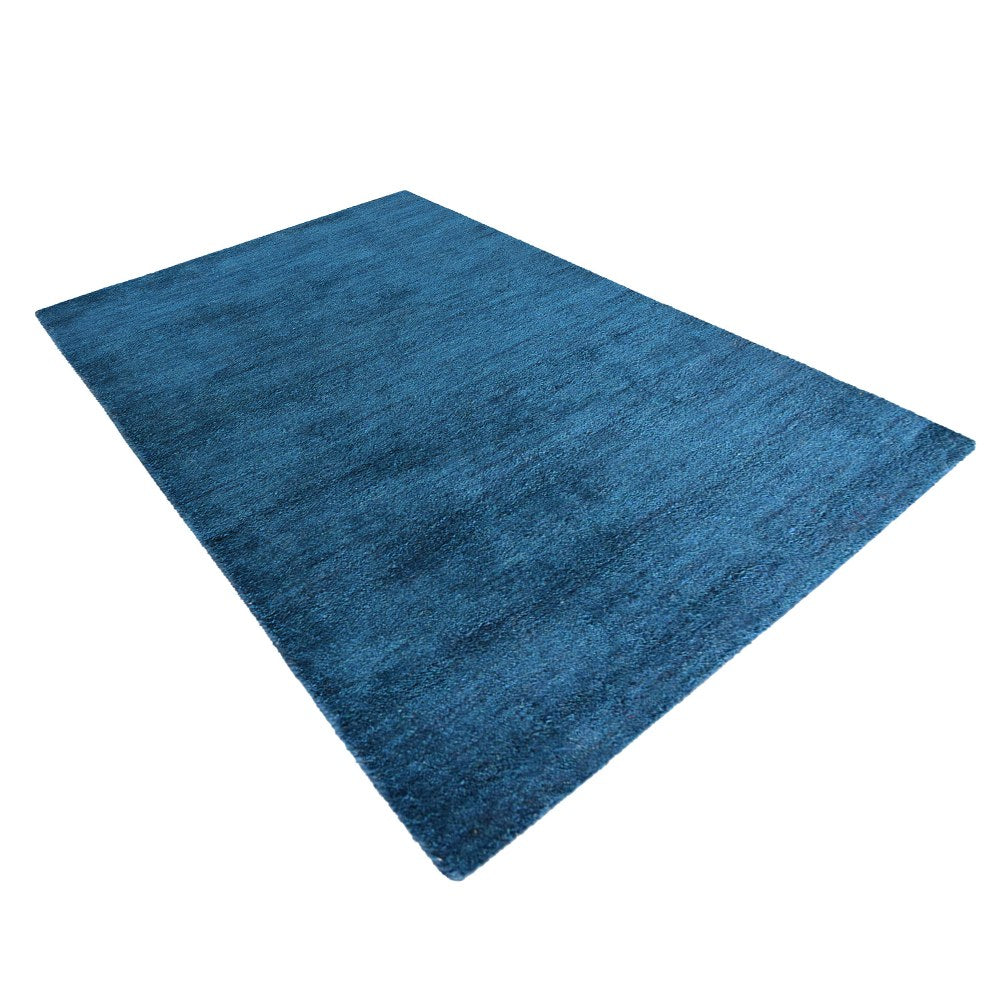 Dual Tone Hand Knotted Silk & Wool Rug