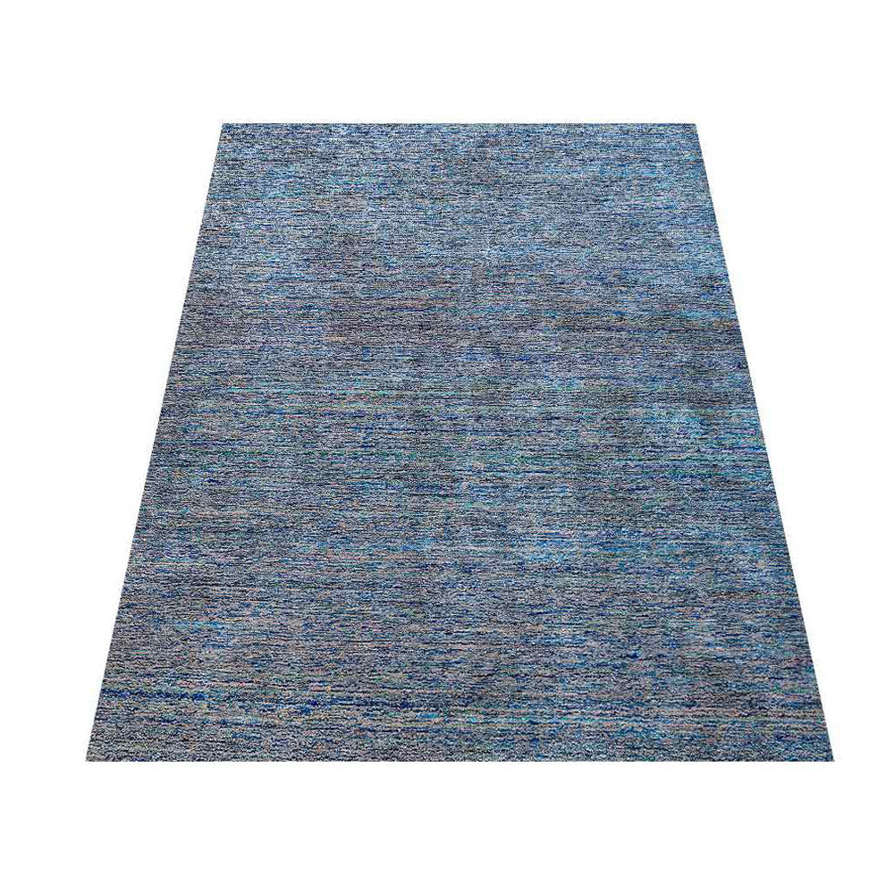 Dual Tone Hand Knotted Silk & Wool Rug