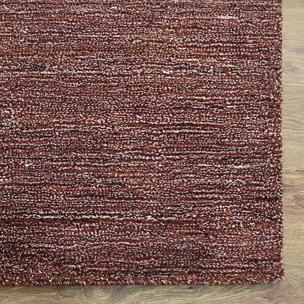 Dual Tone Hand Knotted Silk & Wool Rug