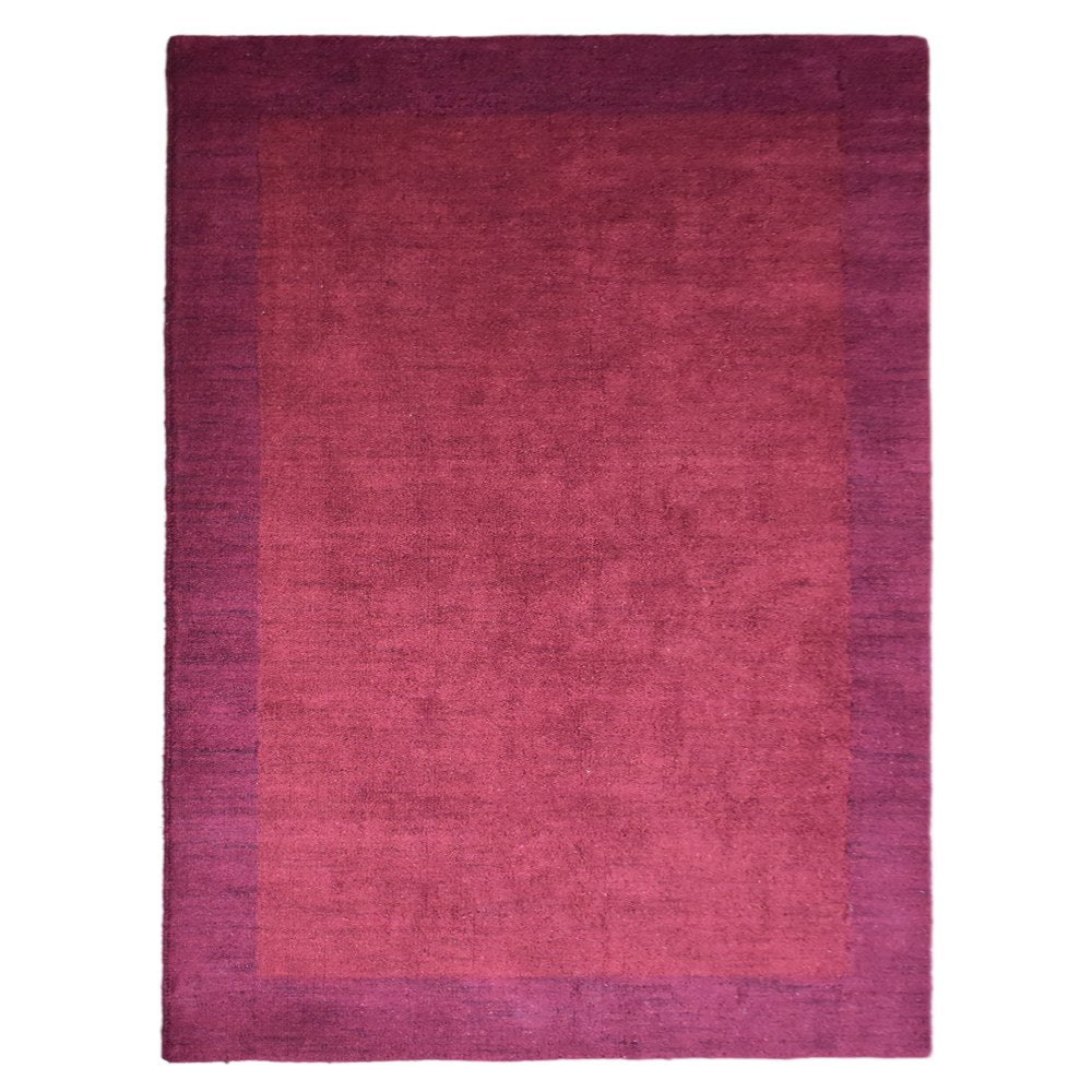 Frame Hand Knotted Silk & Wool Area Rug