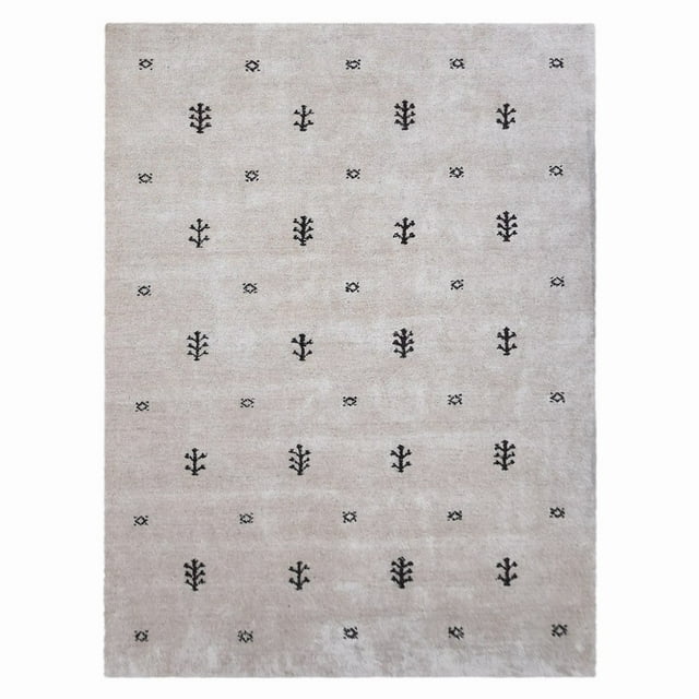 Iver Hand Knotted Silk & Wool Green Area Rug