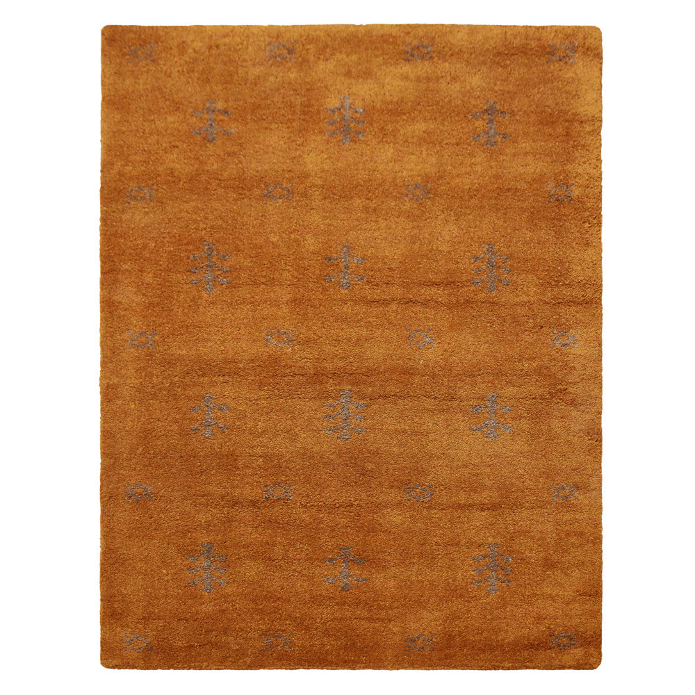 Iver Hand Knotted Silk & Wool Green Area Rug