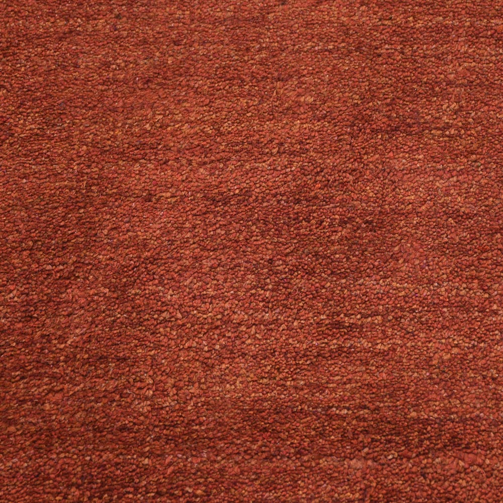Fia Hand Knotted Silk & Wool Orange Area Rug