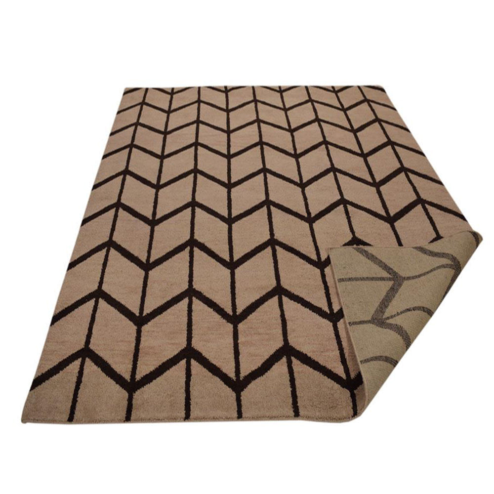 Chevron Hand Knotted Wool Area Rug