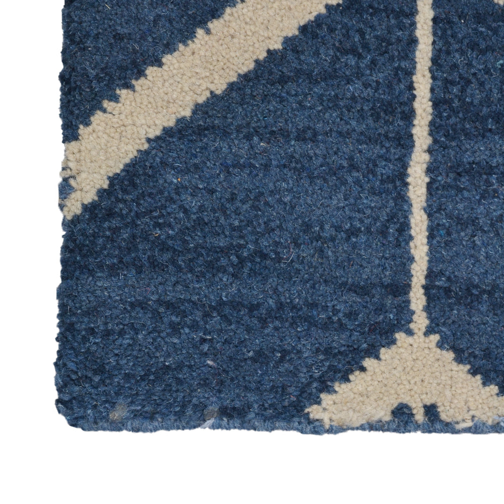 Chevron Hand Knotted Wool Area Rug