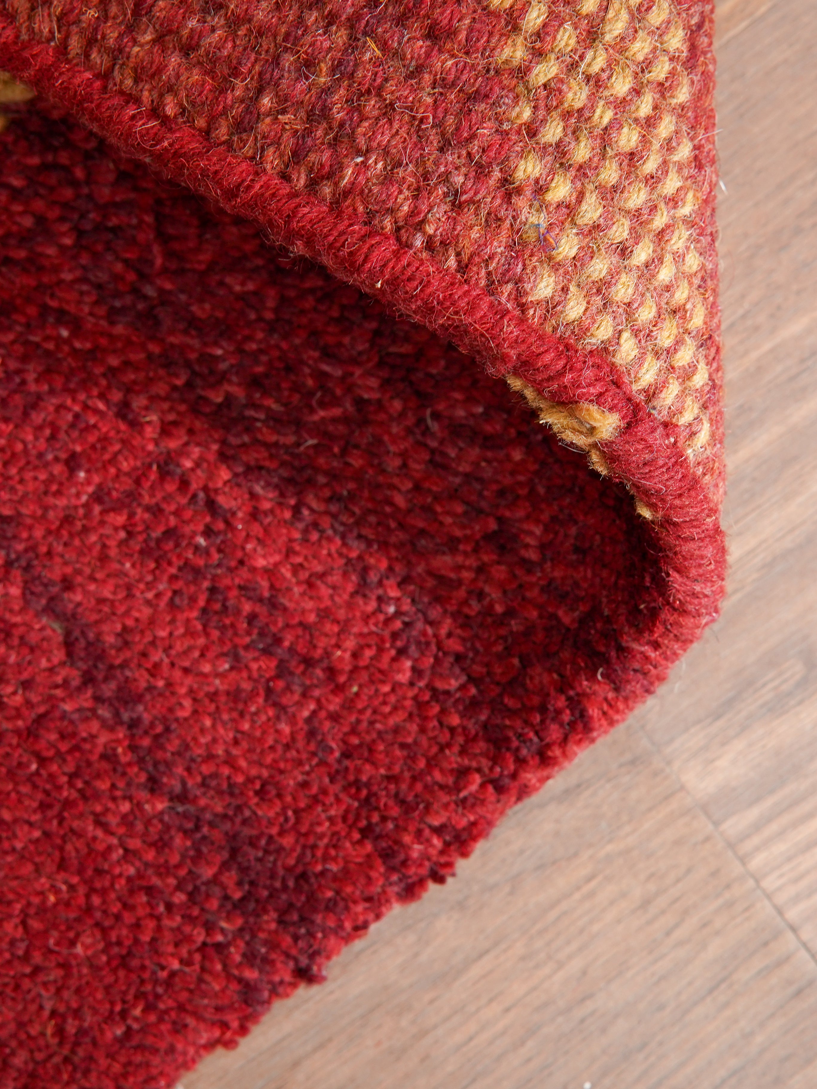 Chevron Hand Knotted Wool Area Rug