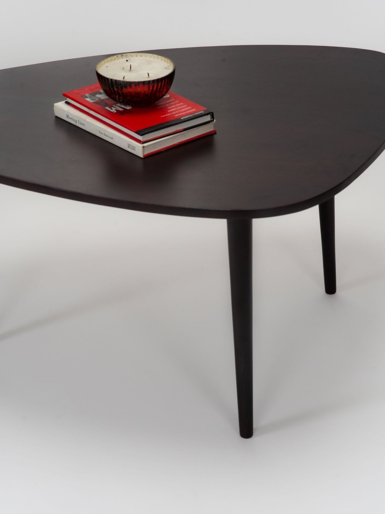 Oval Solid Wood Coffee Table - Mahogany - BBH HOMES LLC