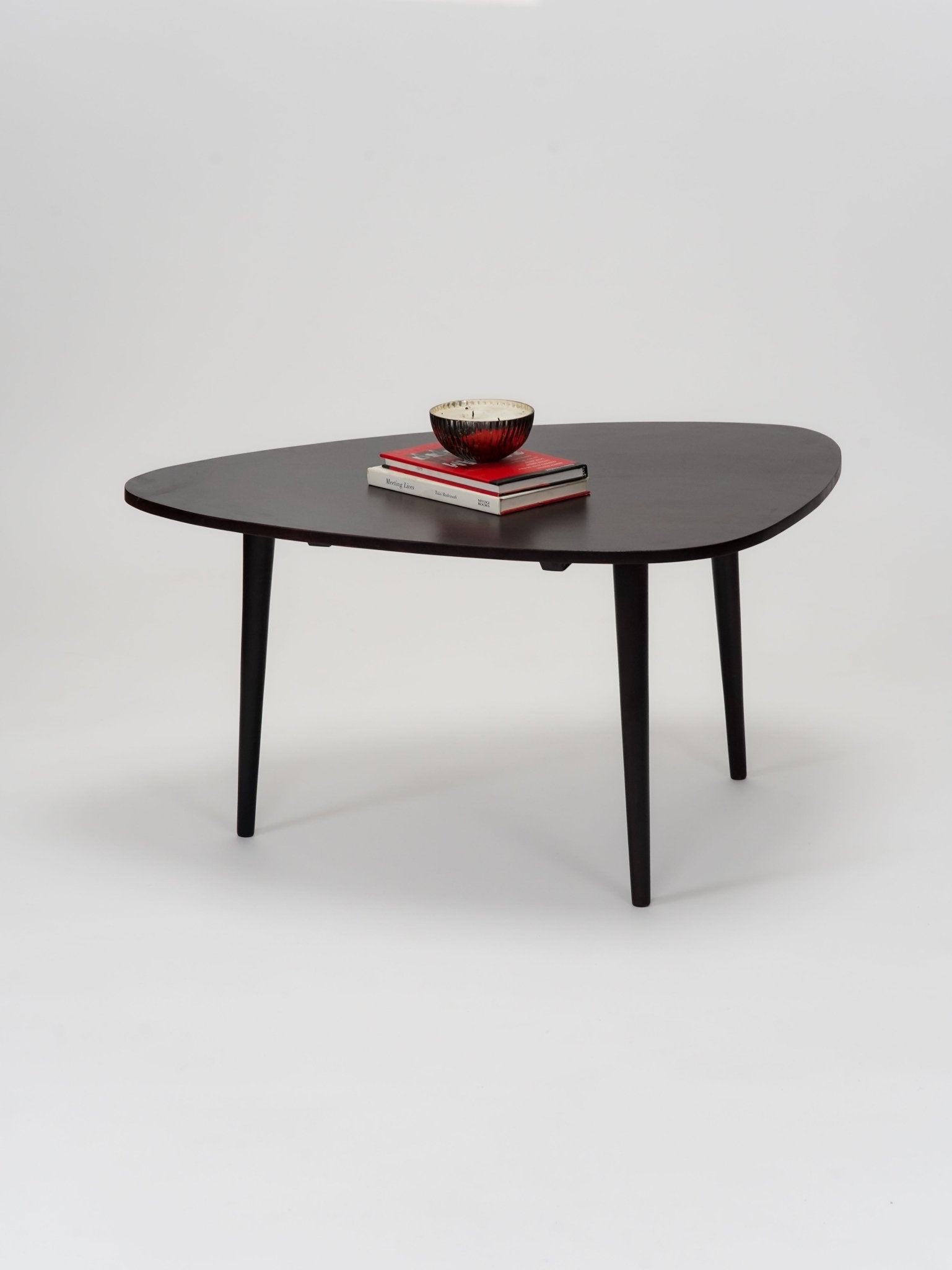 Oval Solid Wood Coffee Table - Mahogany - BBH HOMES LLC
