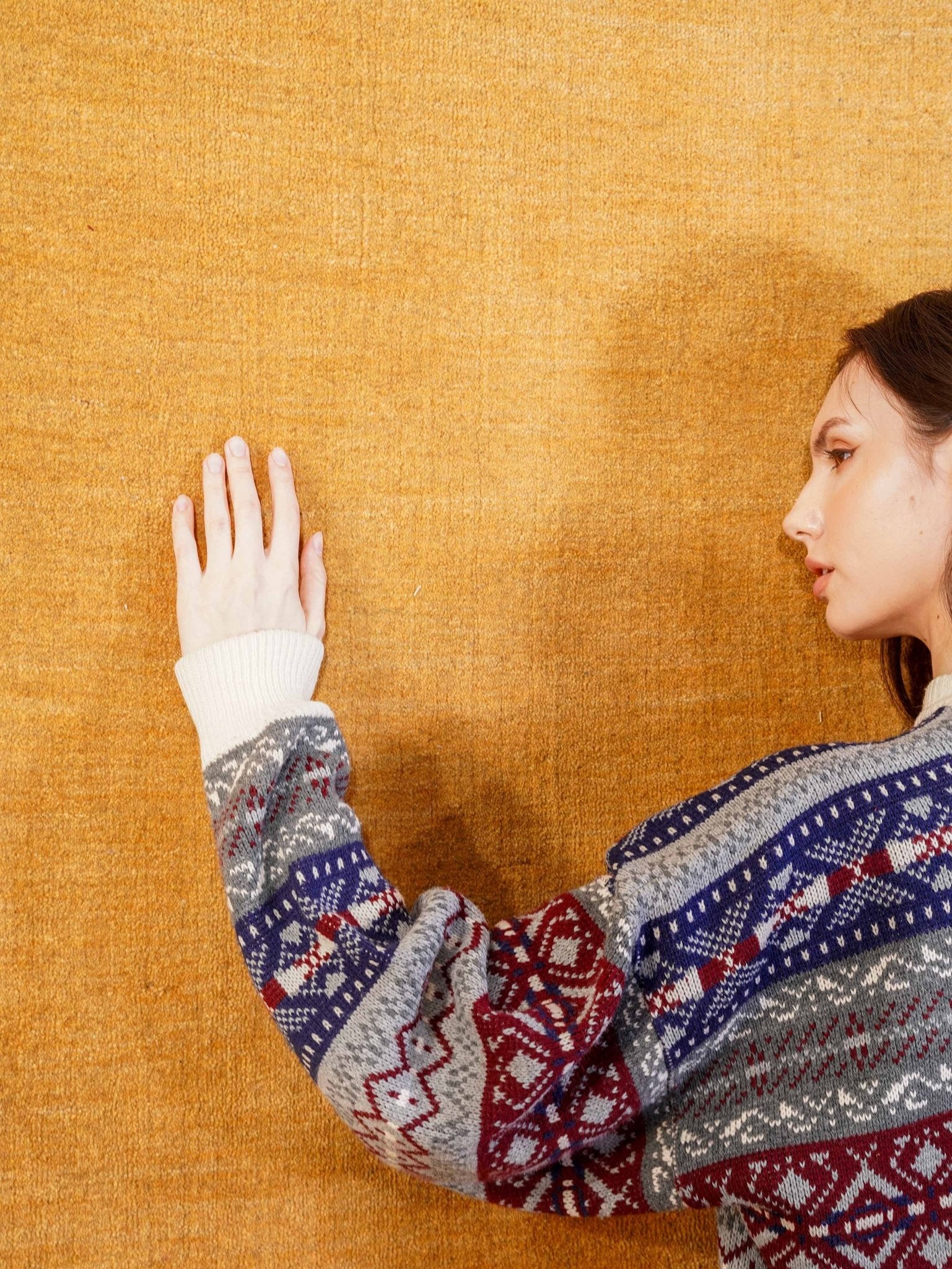 Plain Hand Knotted Wool Rug - BBH HOMES LLC