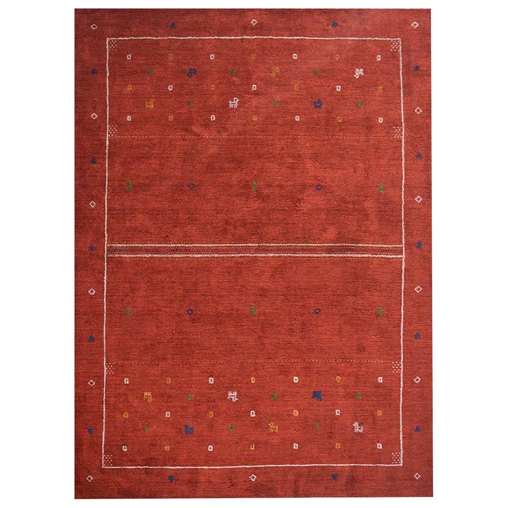 Rust Hand Knotted Recycled Silk Rug - BBH HOMES LLC
