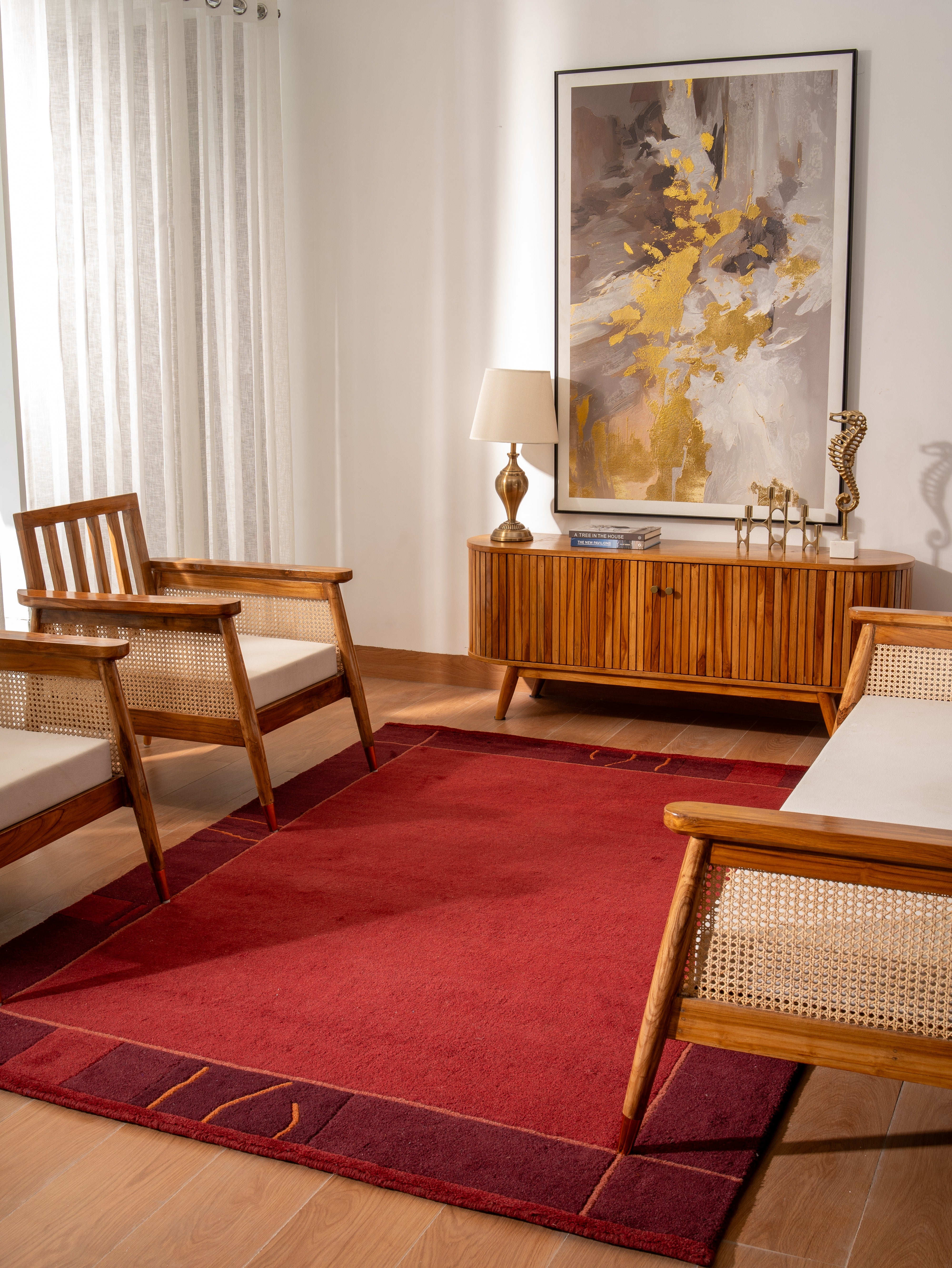 Iris Hand Knotted Tibbati Wool Rug