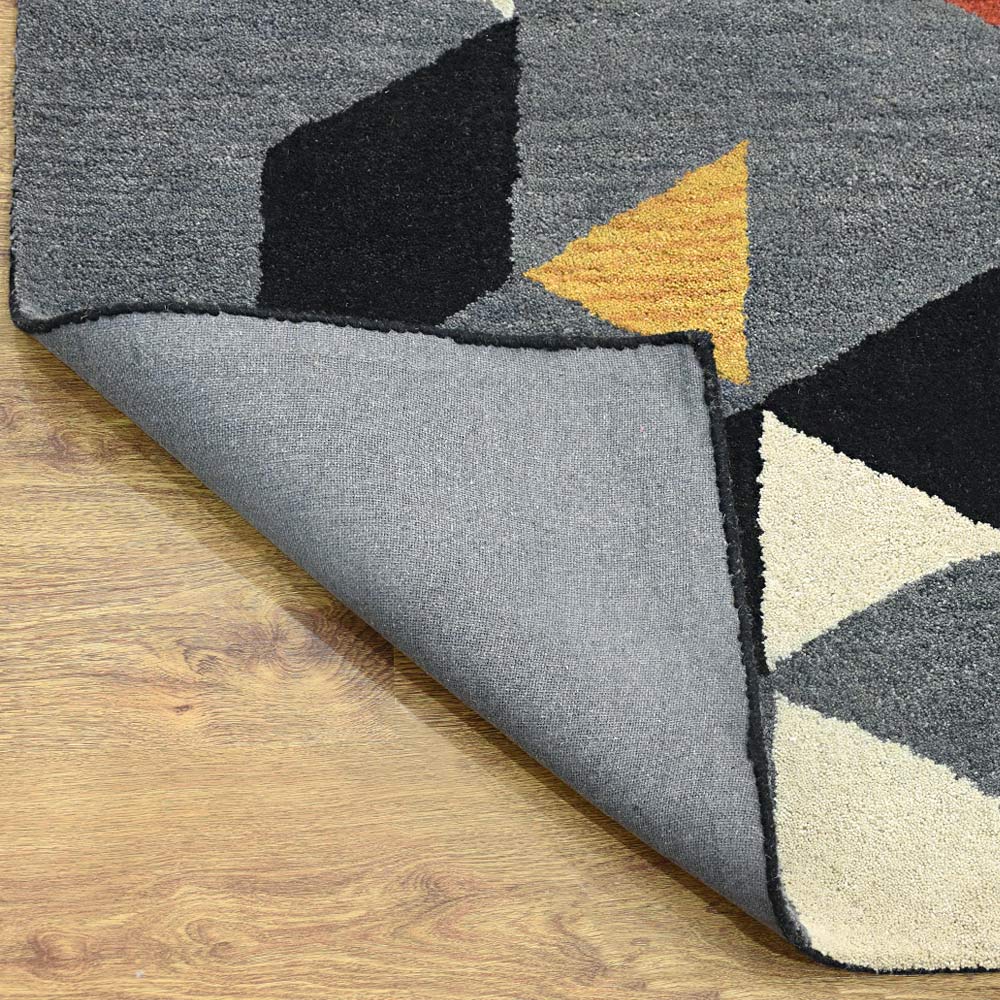 Vertex Geometric Hand Tufted Wool Rug - BBH HOMES LLC