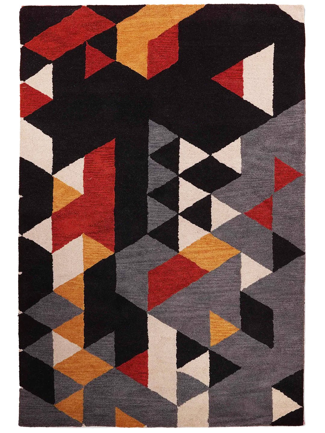 Vertex Geometric Hand Tufted Wool Rug - BBH HOMES LLC