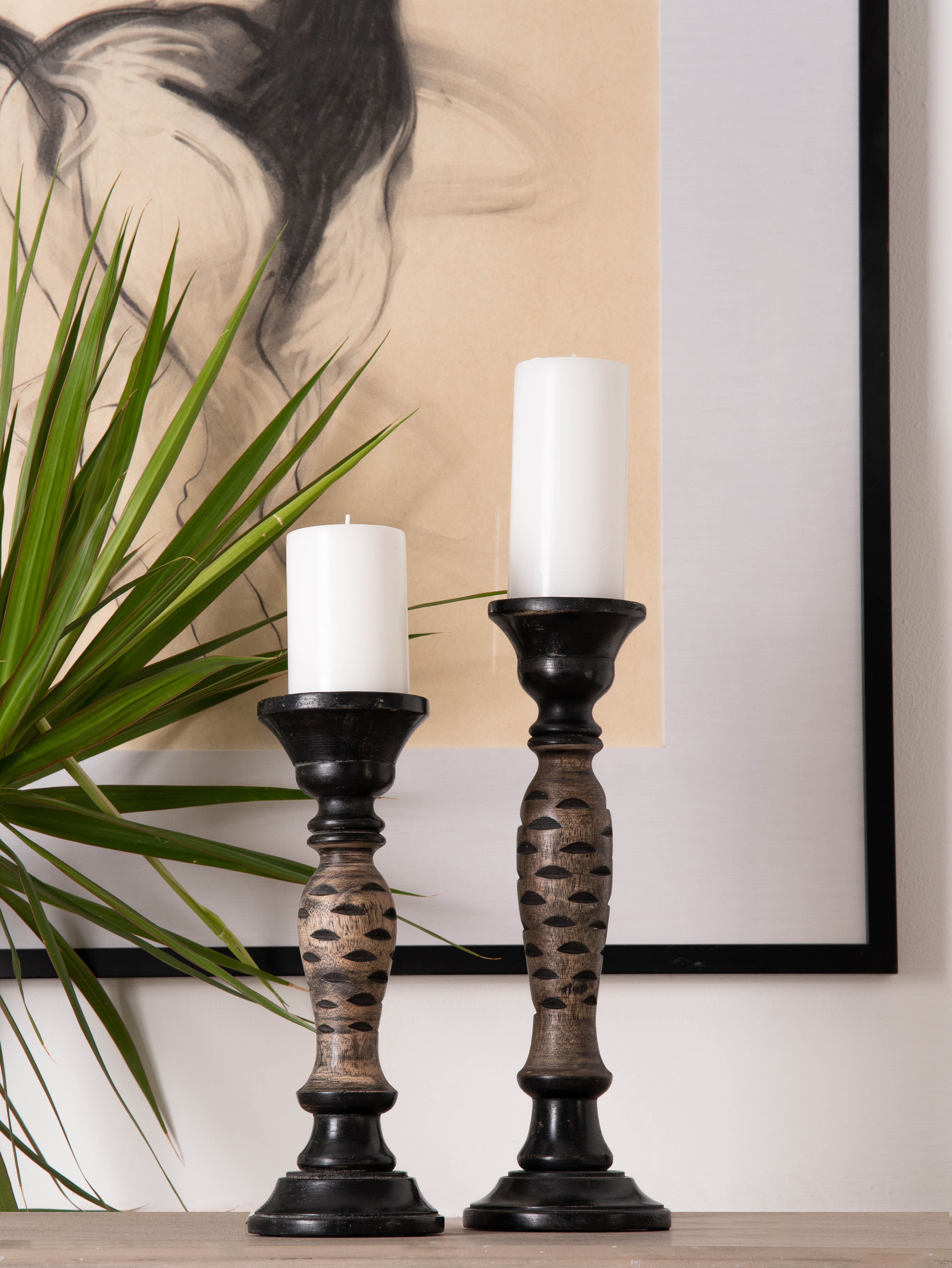 Leafscape Pillar Candle Holder