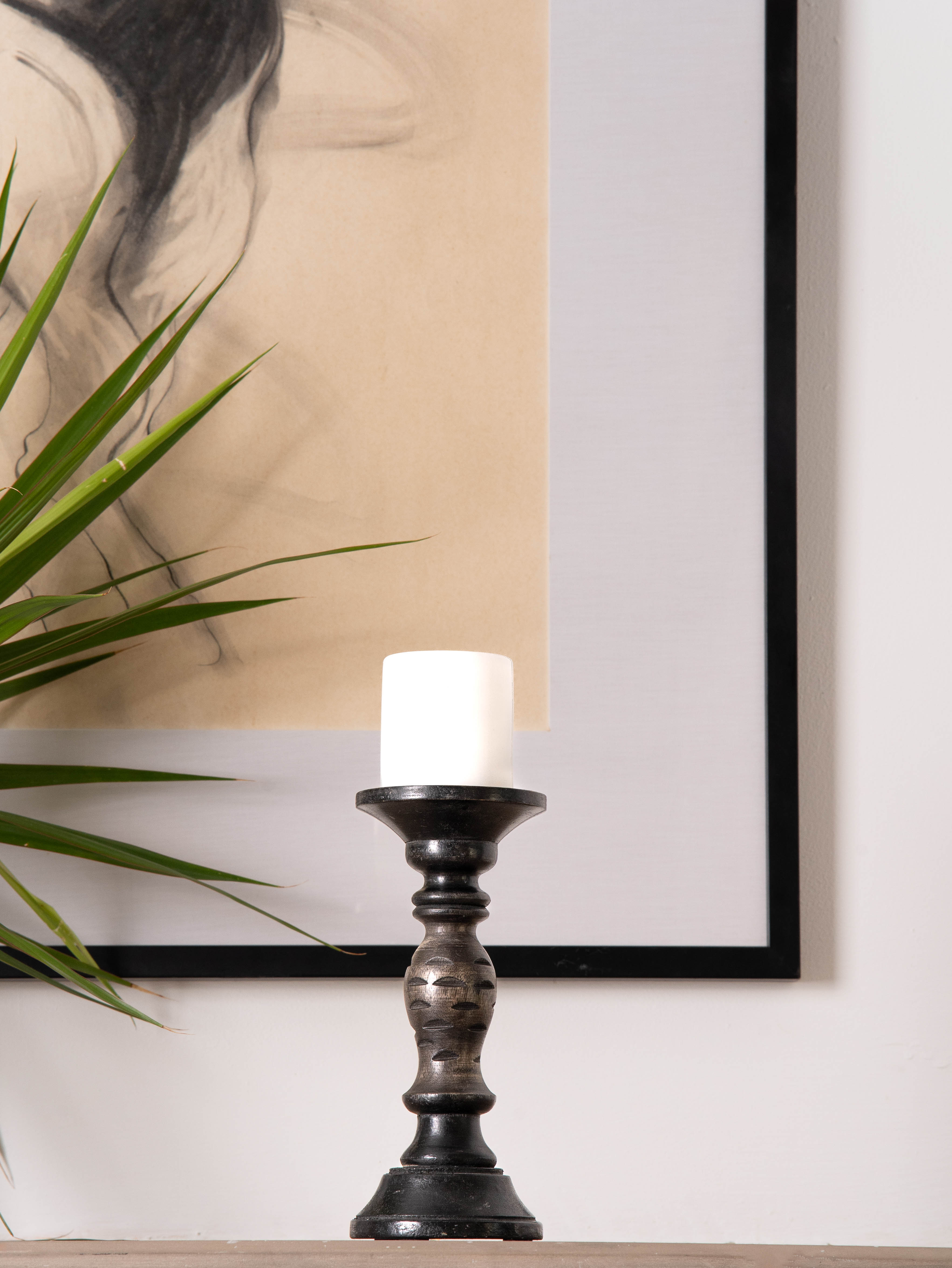 Leafscape Pillar Candle Holder