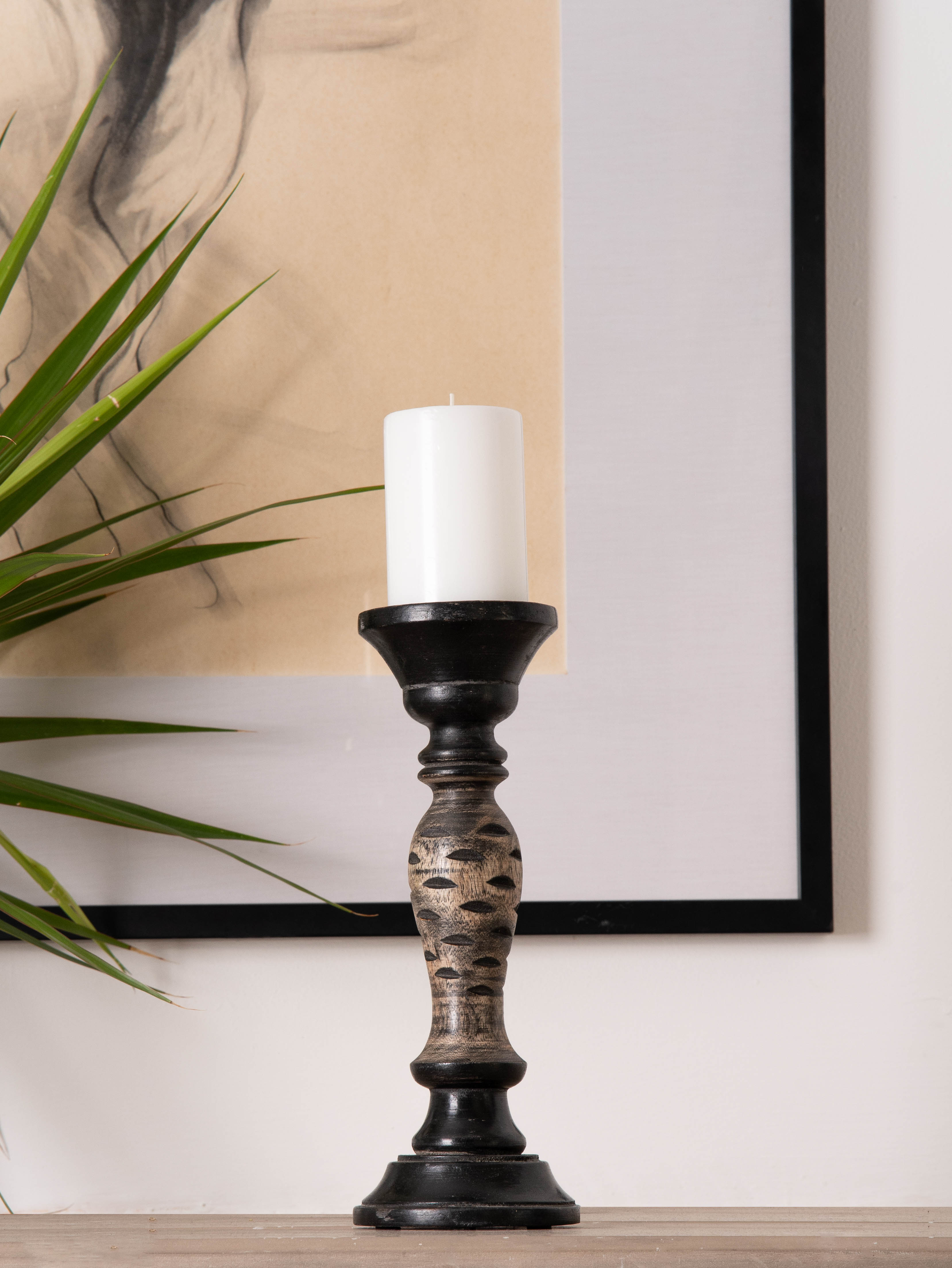 Leafscape Pillar Candle Holder